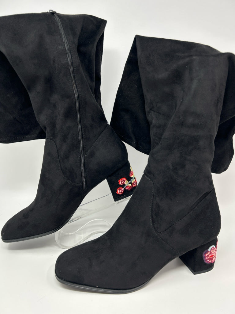 LANE BRYANT Women Size 10W Black Boots NIB