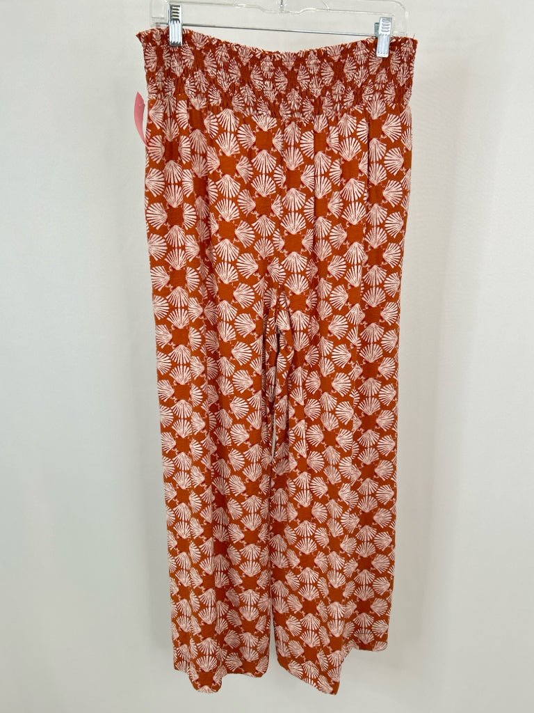MAEVE Size M RUST AND WHITE Women's Pants