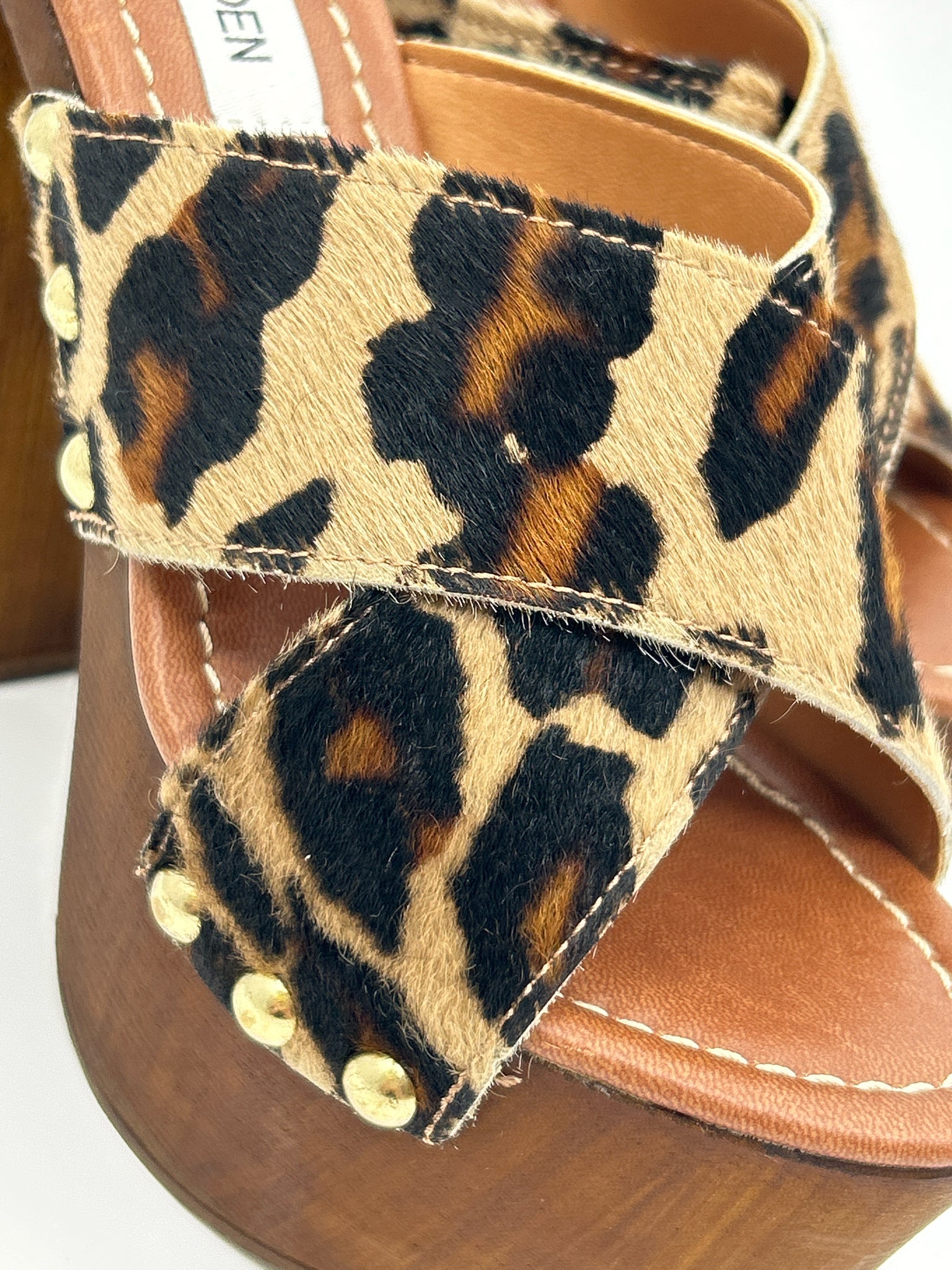 STEVE MADDEN Size 9 Brown and Black Women Sandal