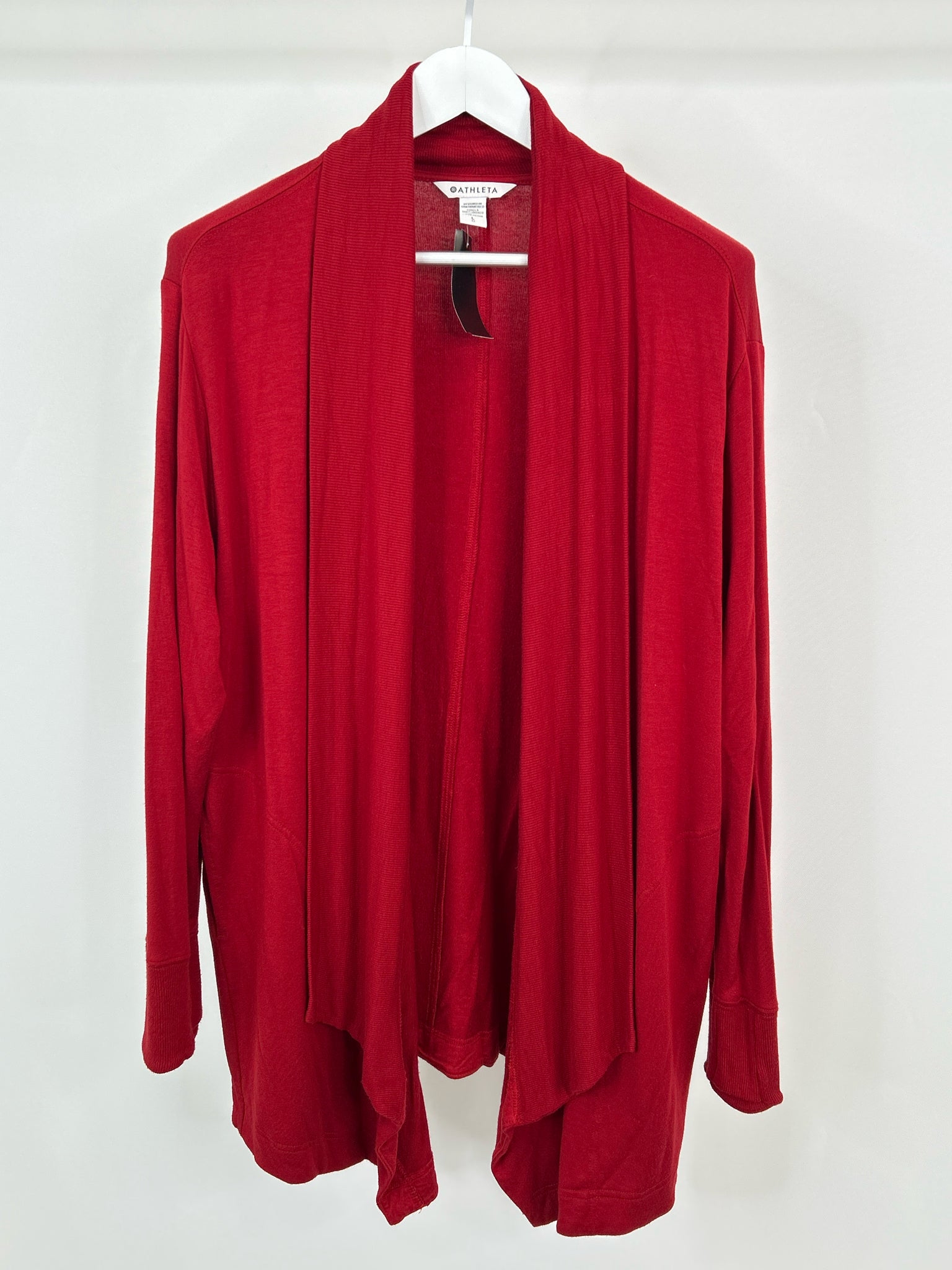 ATHLETA Size L Red Women Cardigan