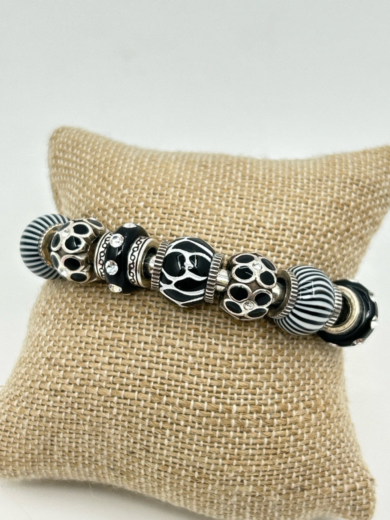 BRIGHTON Silver and Black Women's Bracelet