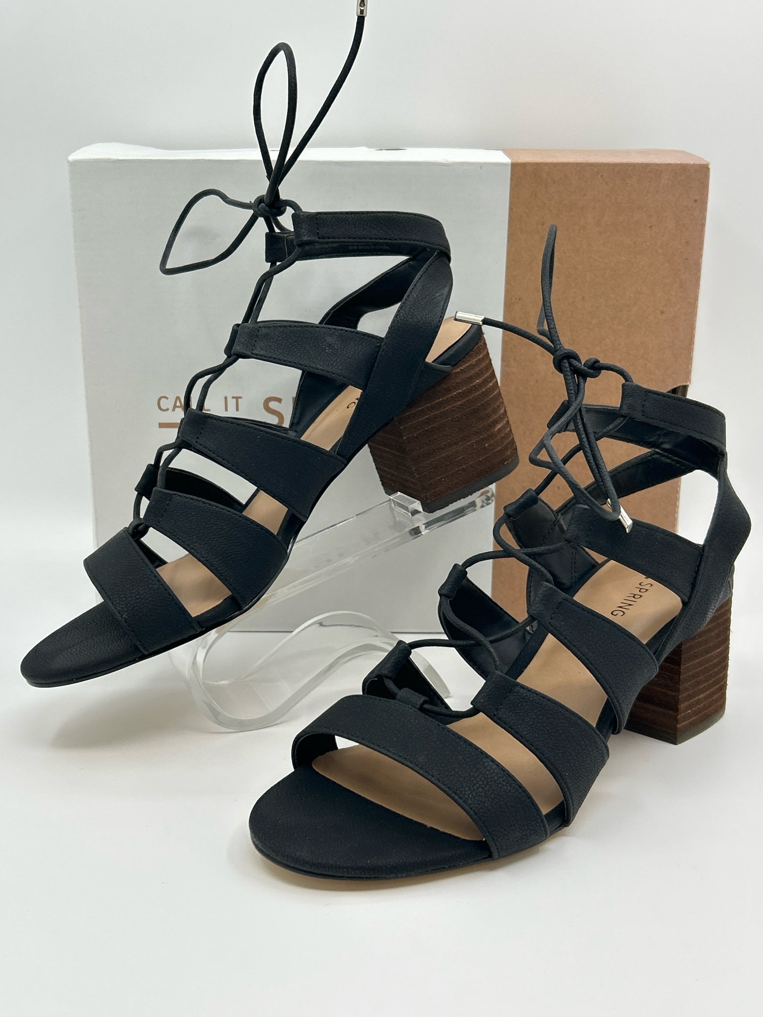 CALL IT SPRING Size 8.5 Black Women Sandal