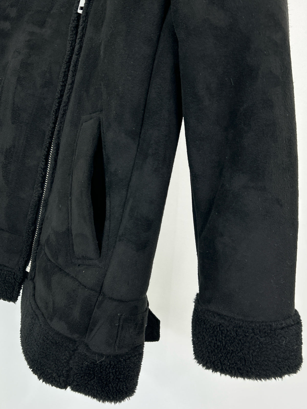 LOFT Size LP Black Women Coat