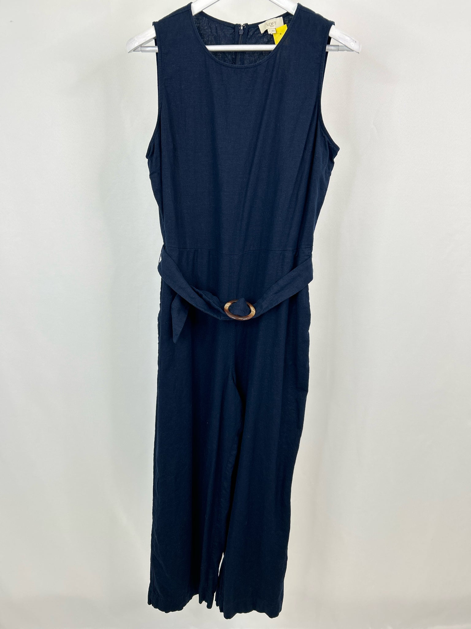 LOFT Size 12 Navy Women Jumpsuit