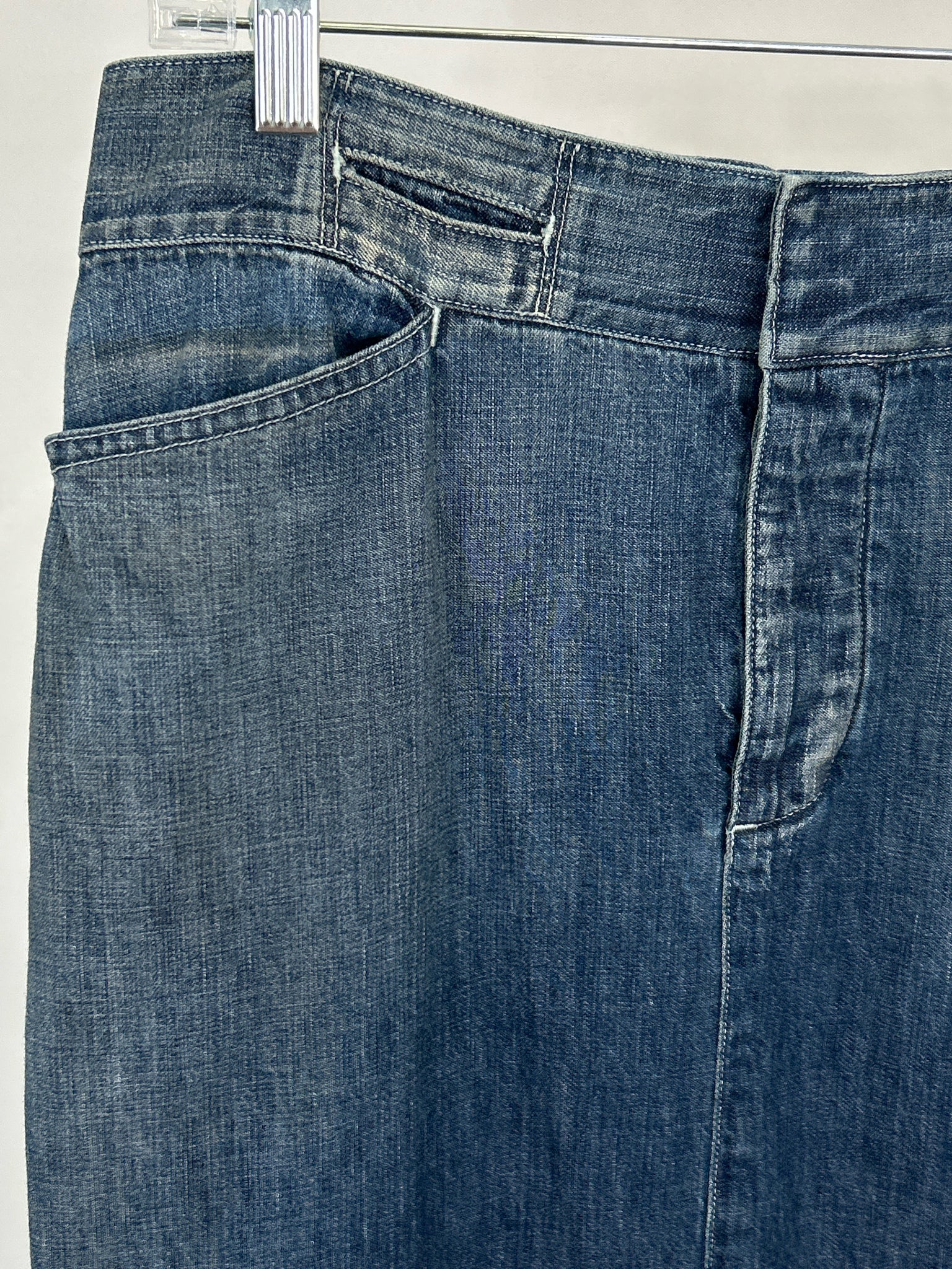 RALPH LAUREN Size 8/29 BLUE DENIM Women Skirt