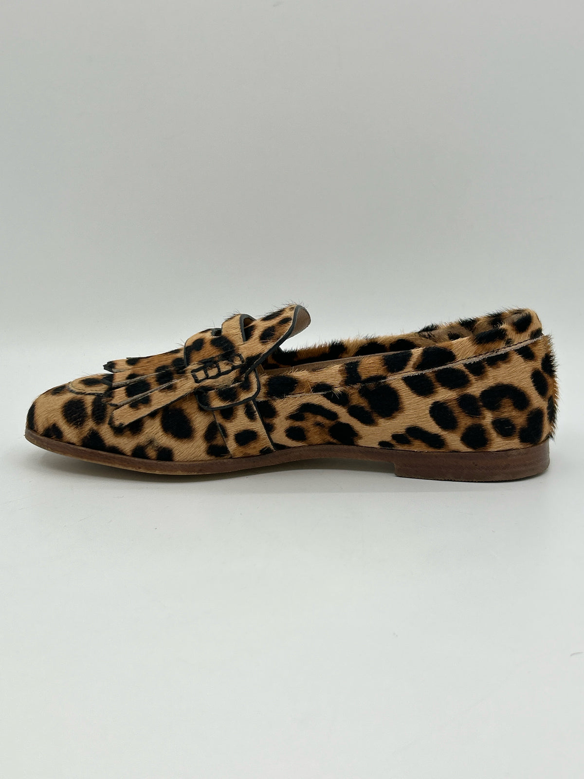 BODEN Size 38 Brown Print Women Loafer