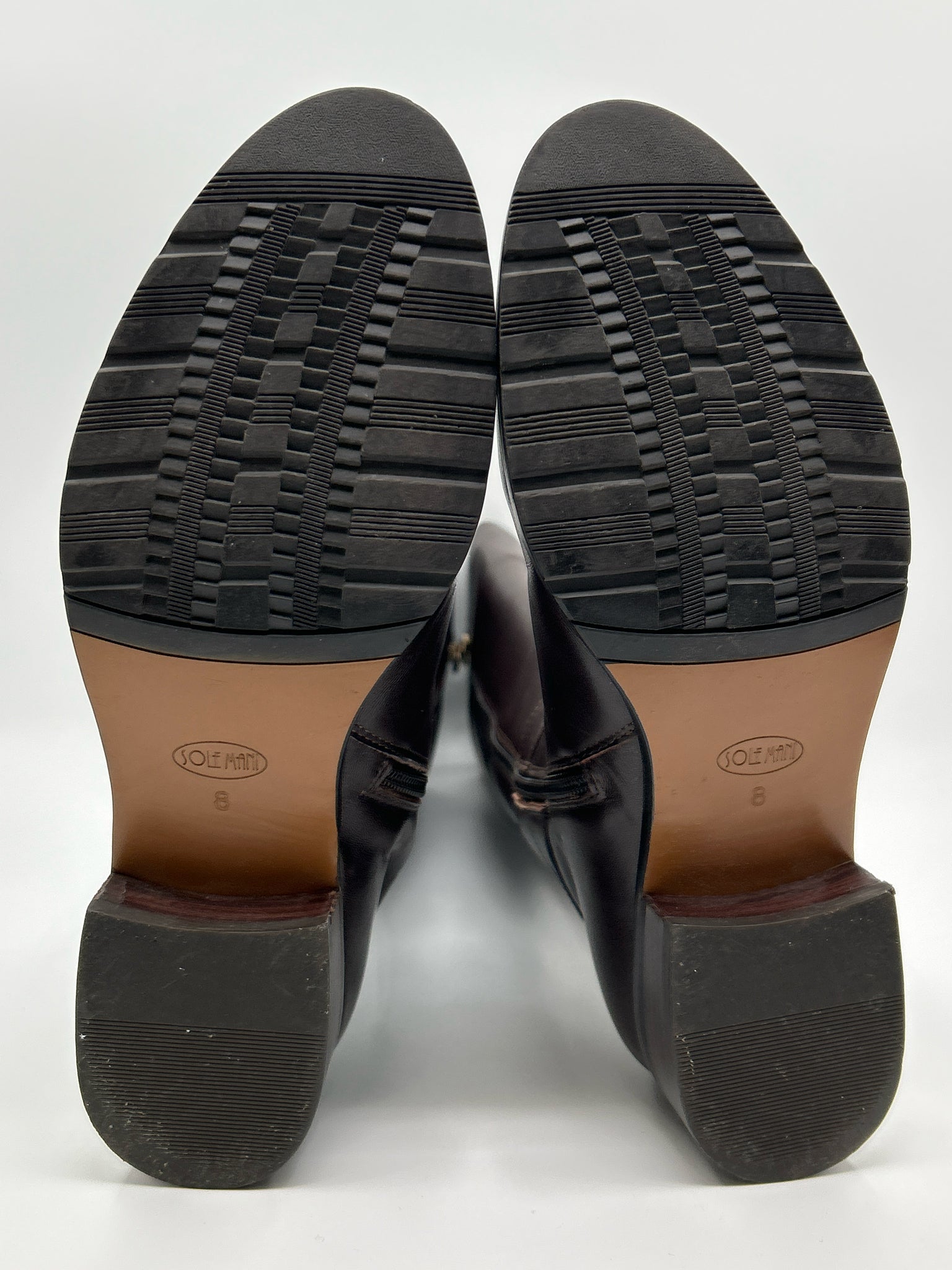 SOLEMANI Size 8M Brown Women Boots