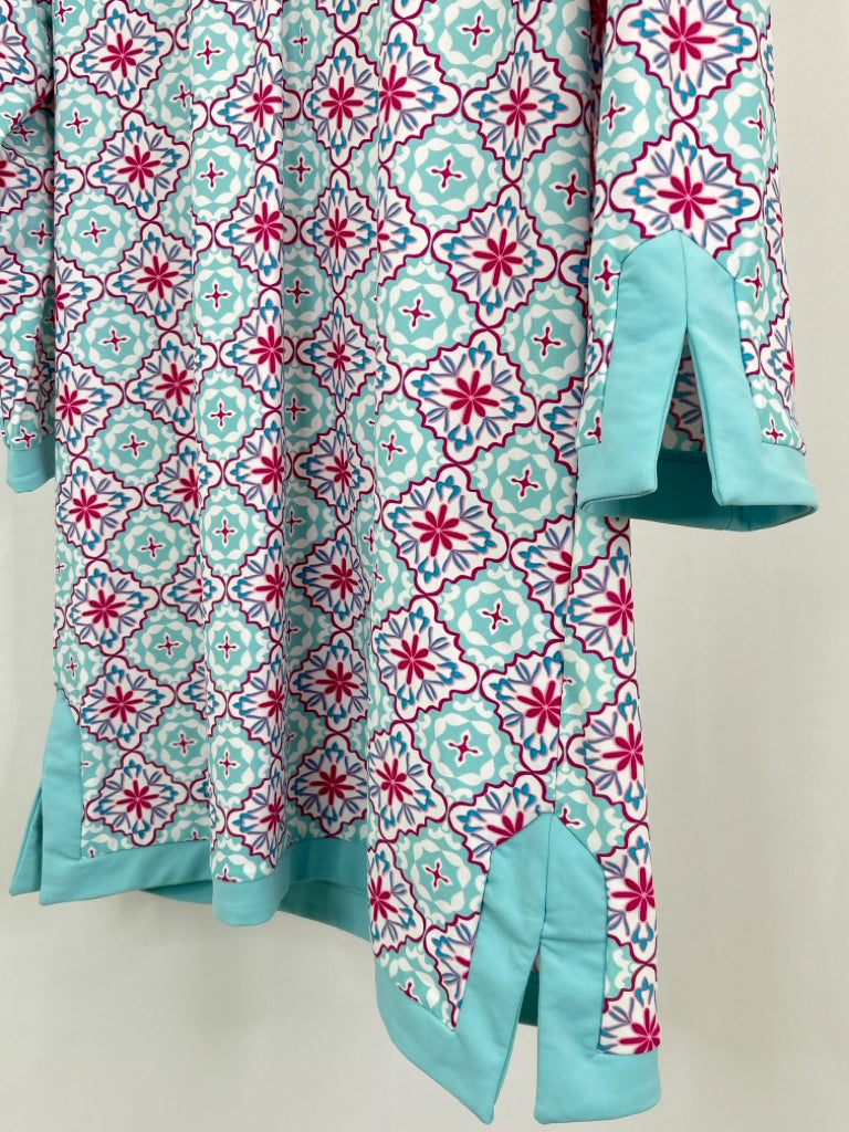 Aqua Et Sol Size M BLUE AND PINK Women's Dress