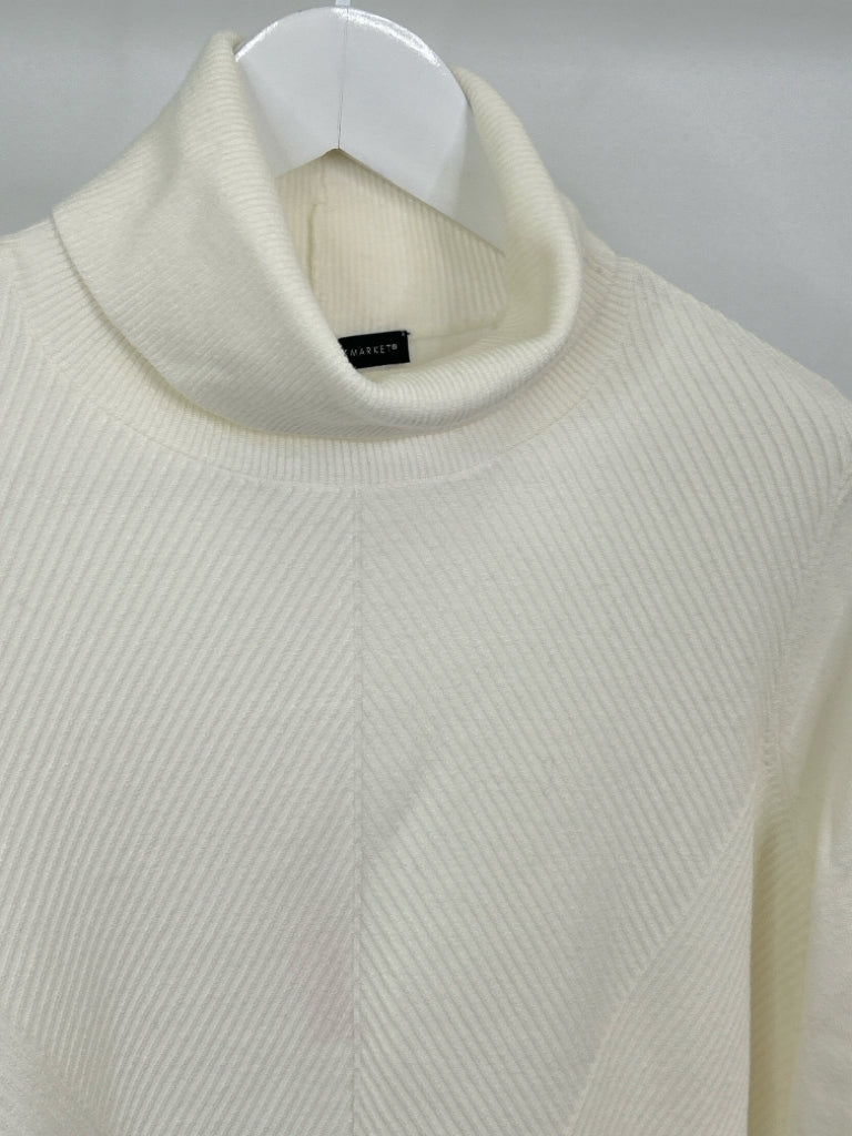 White House Black Market Women Size L Ivory Sweater