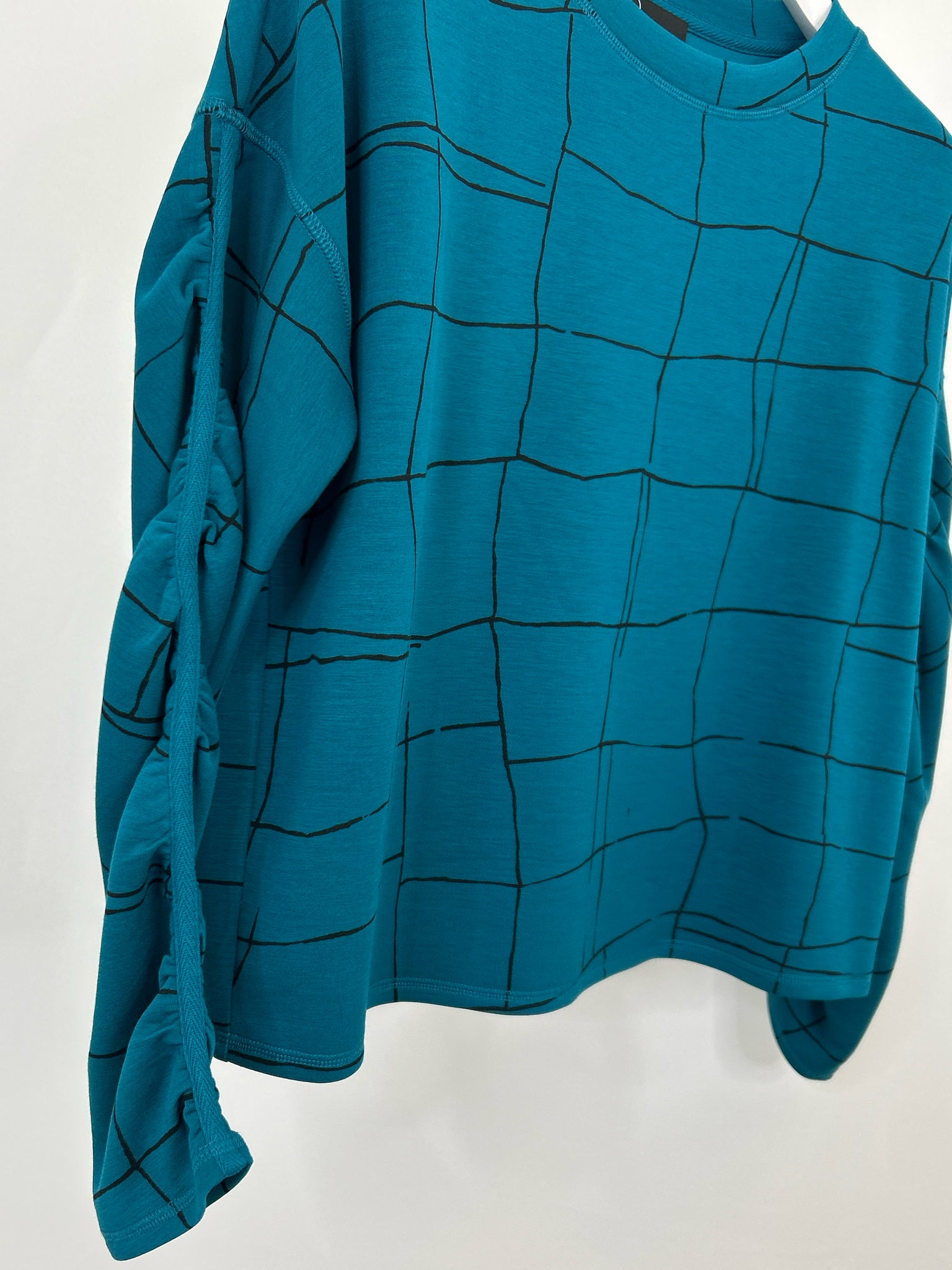 OLIVIA BY HABITAT CLOTHES Size S TEAL AND BLACK Women Pullover