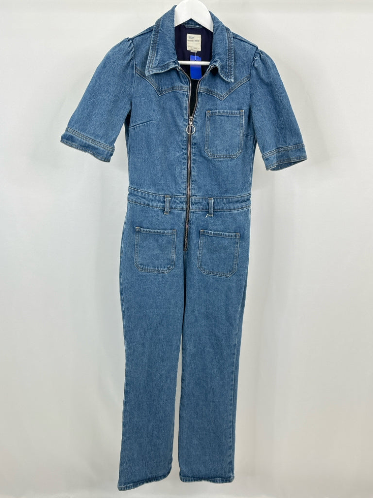 Seventy + Mochi Size 6 BLUE DENIM Women's Jumpsuit