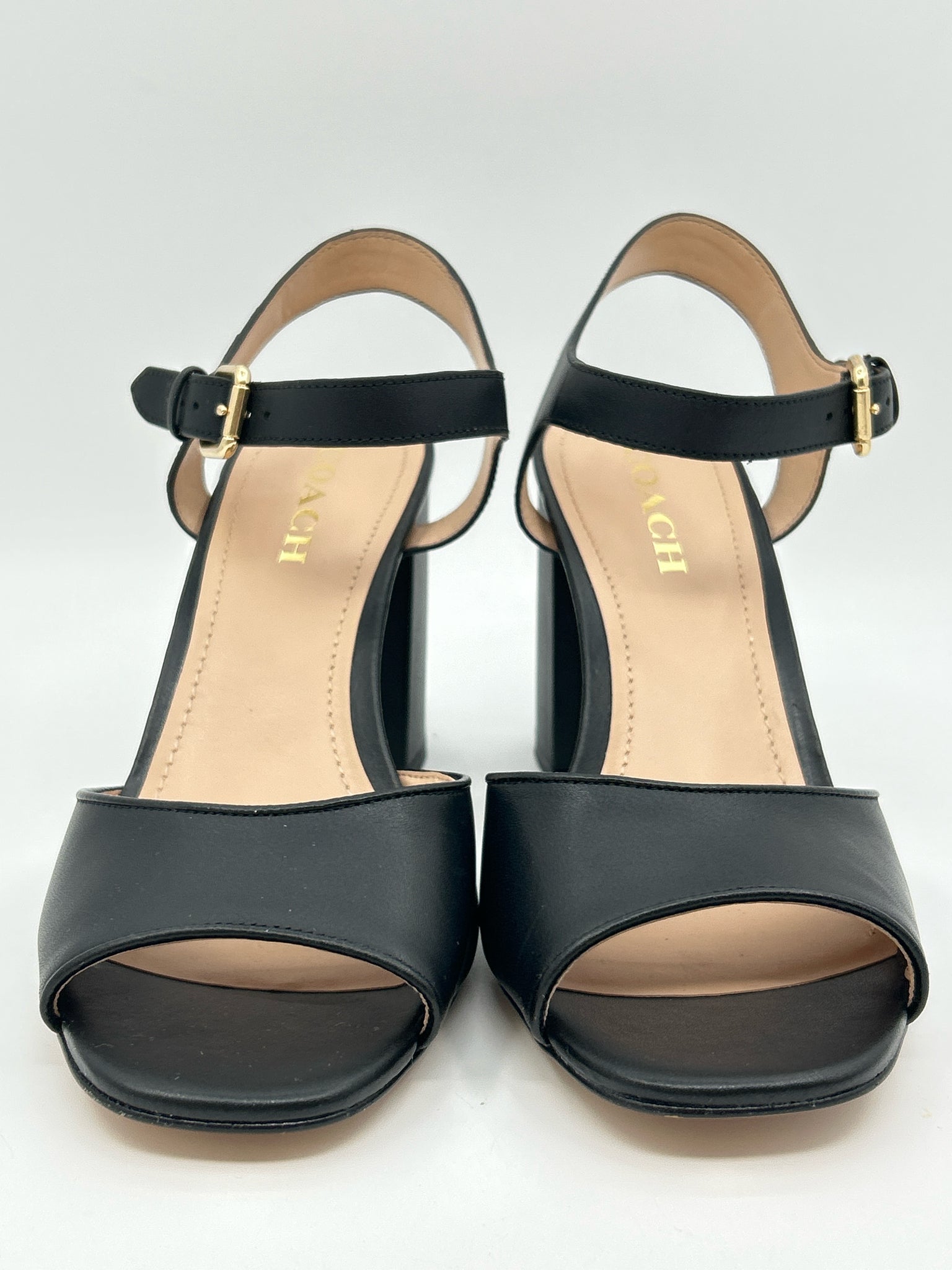 COACH Size 10 Black Women Sandal NWOB