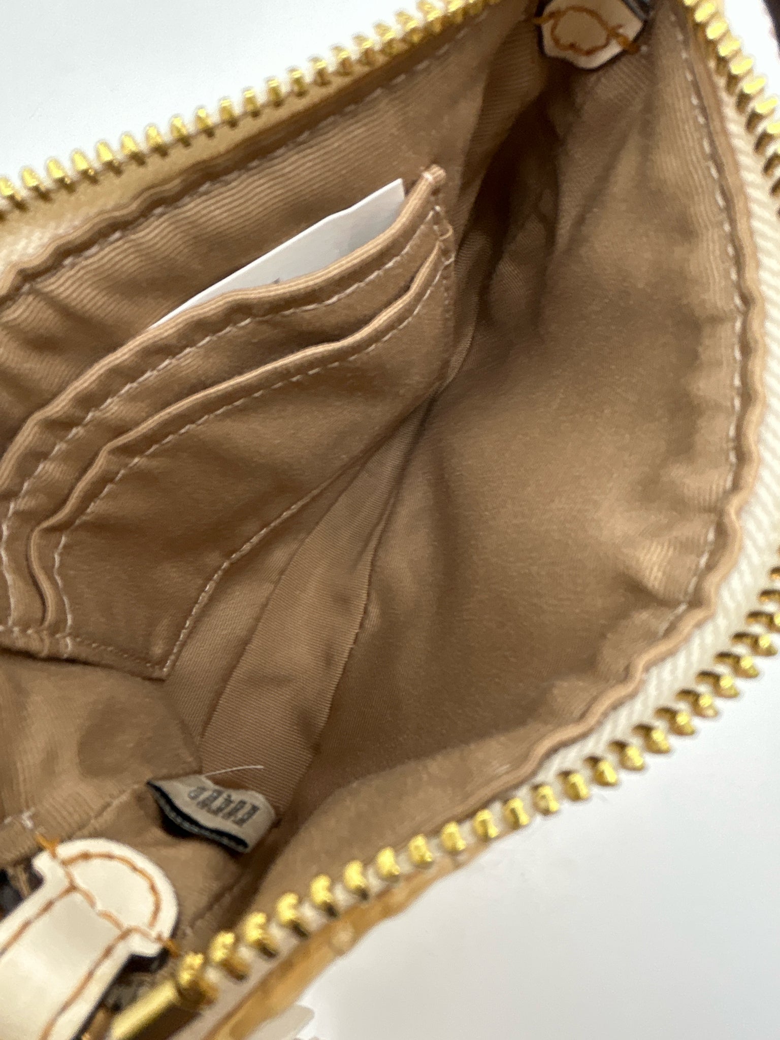 Coach Straw and Leather Women Wristlet