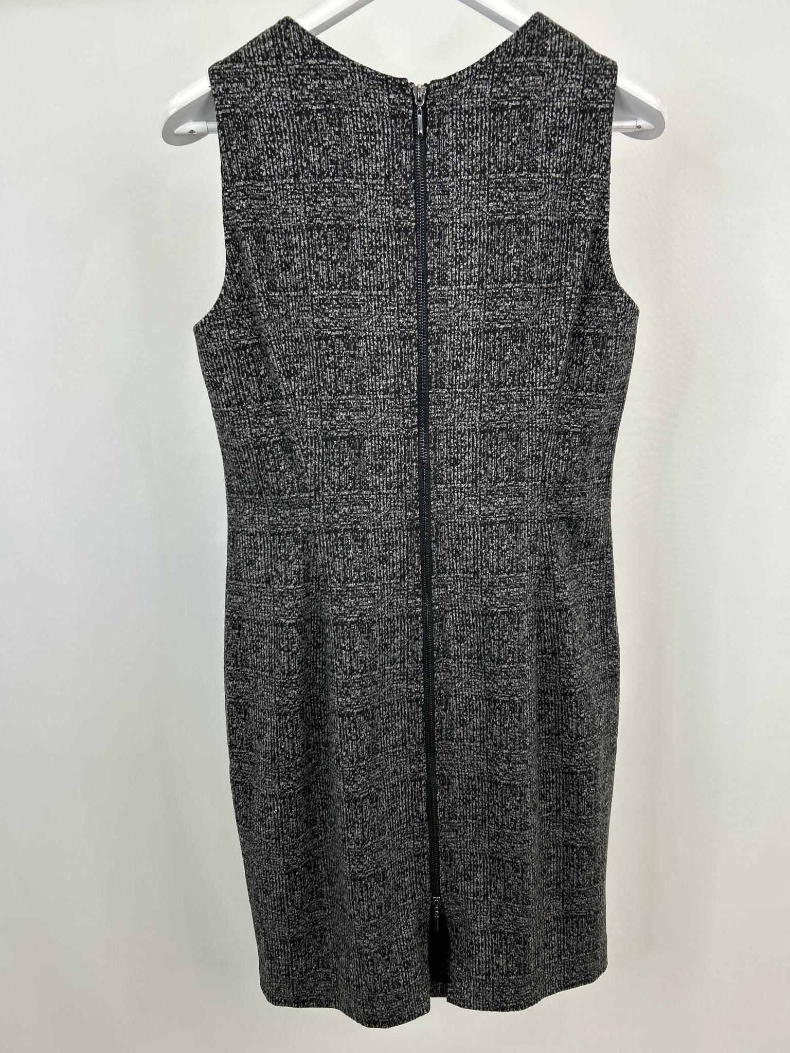 White House Black Market Size 10 GREY PRINT Women Dress