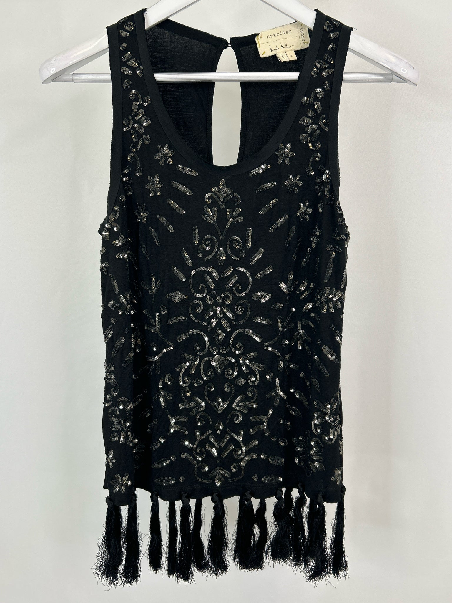 ARTELIER Size S Black Women Tunic NWT