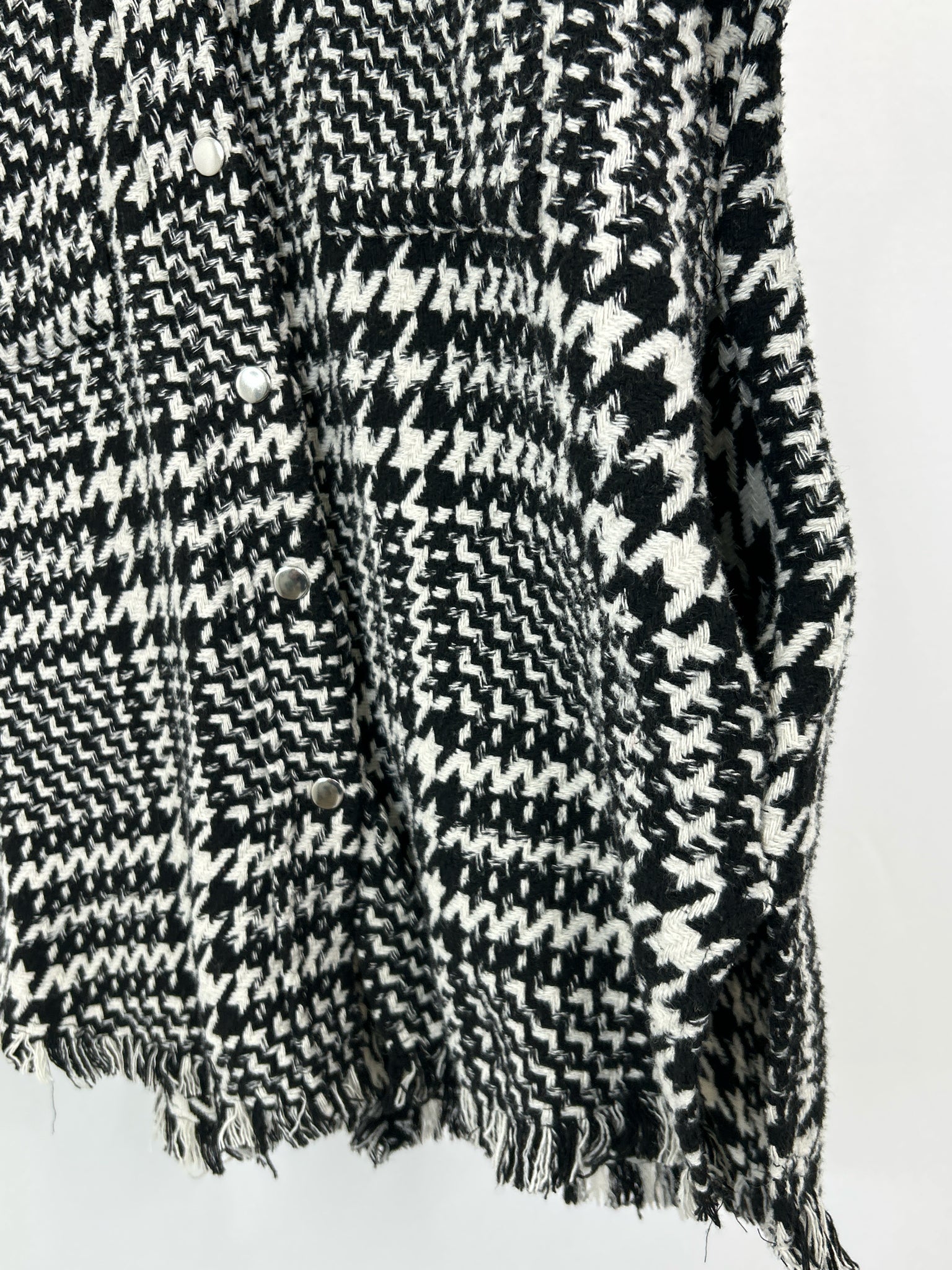 HYFVE Size S Black & White Women Coat