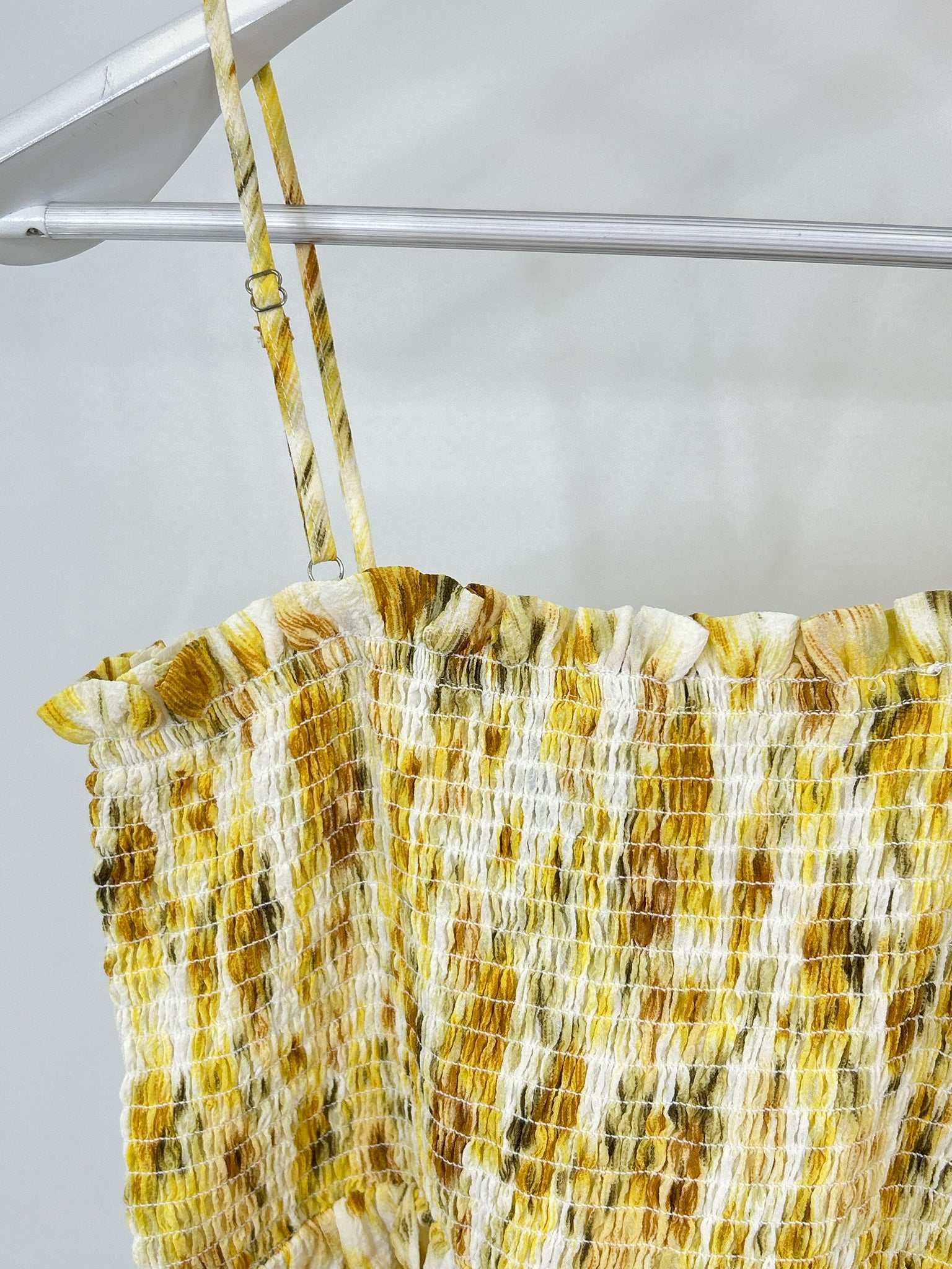 LUSH Size M Yellow Print Women 2-Piece w/skirt