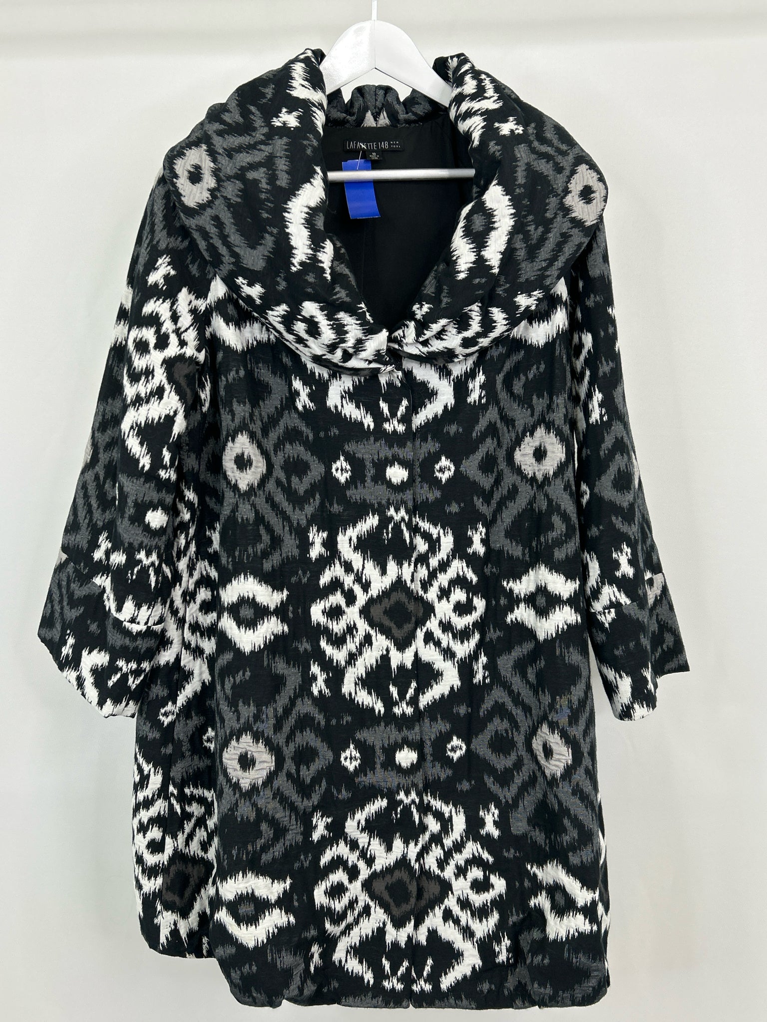 LAFAYETTE 148 Size 10 Black Print Women Jacket