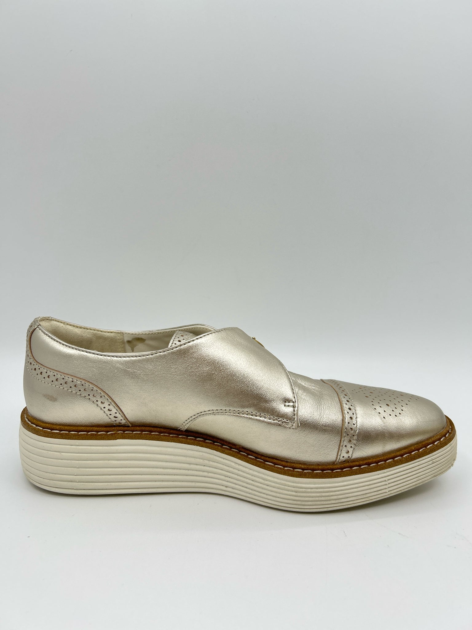 COLE HAAN Size 9B Gold Women Loafer