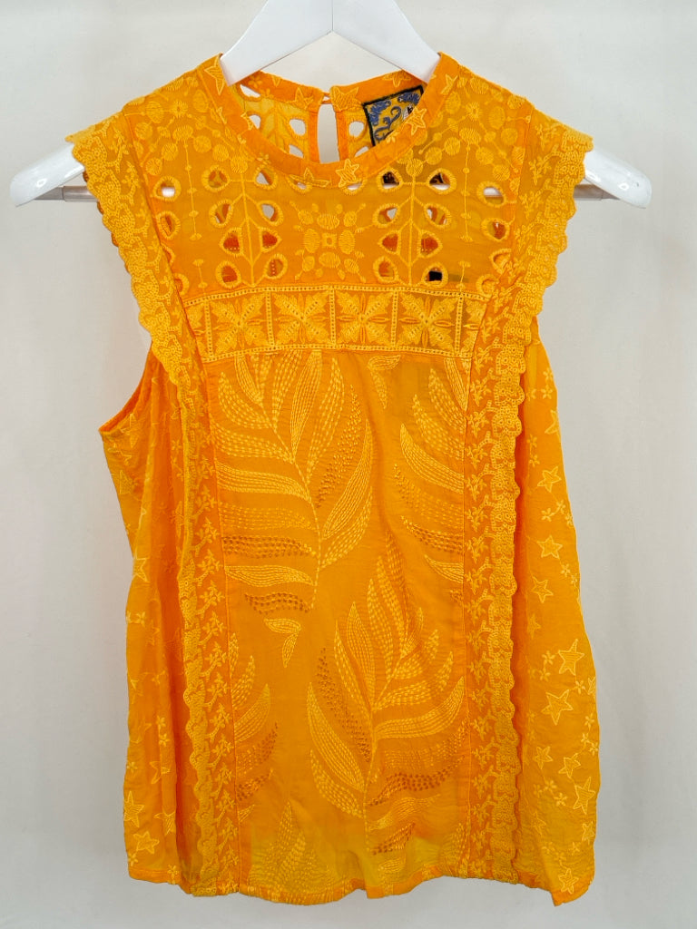 JOHNNY WAS Women Size S Yellow Top NWT