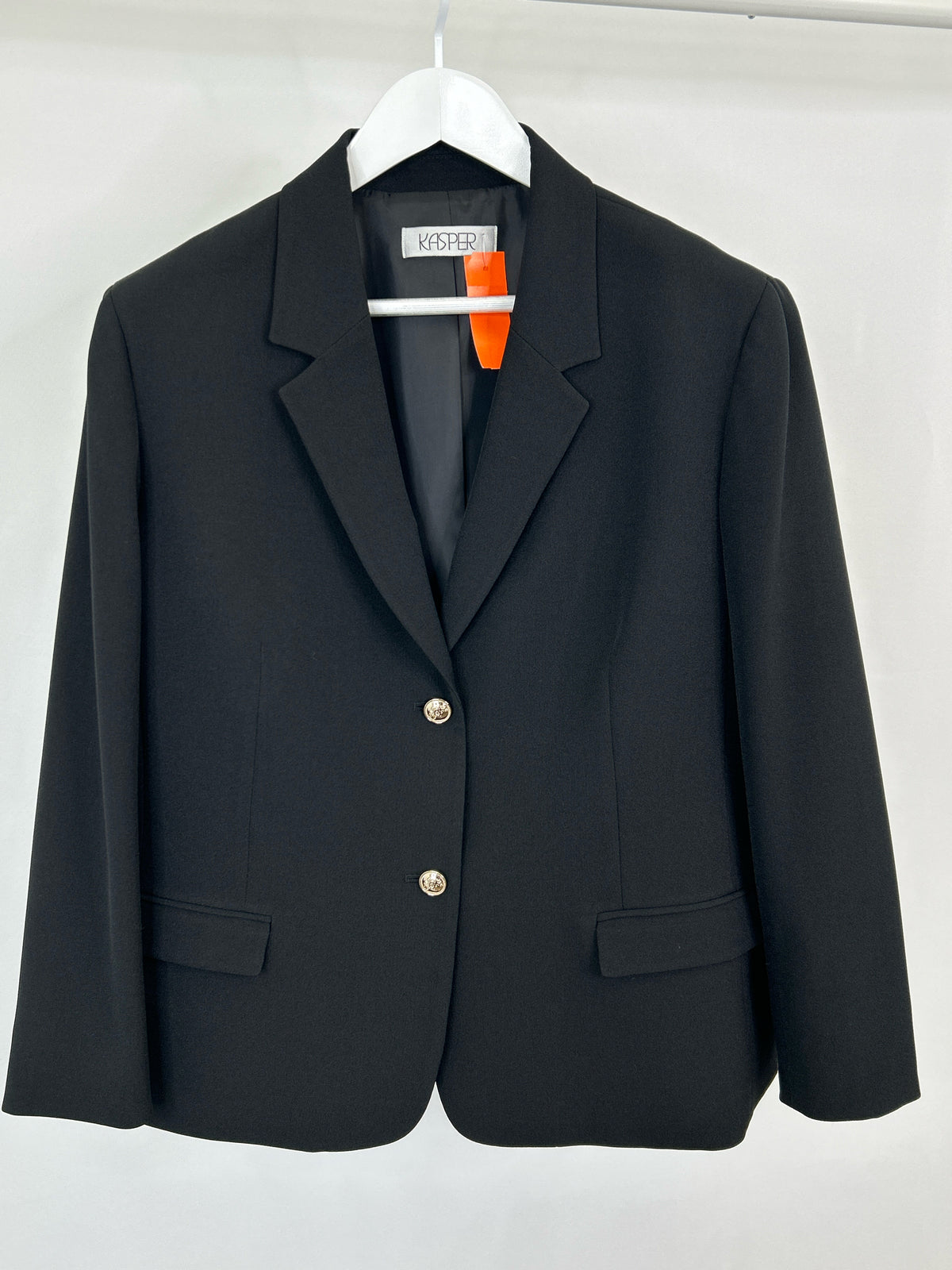 KASPER Size 16/18 Black Women Blazer