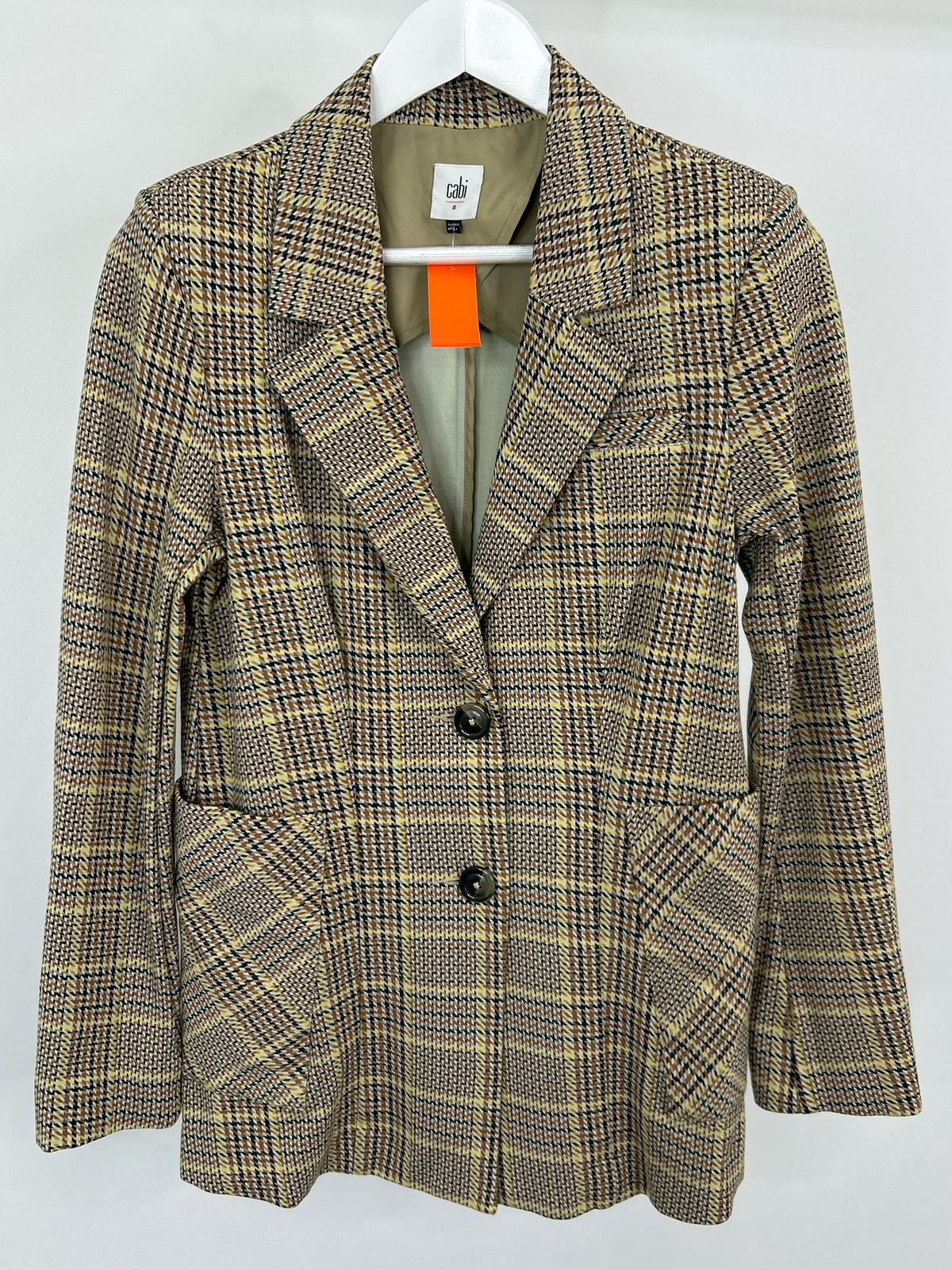 CABI Size 8 Brown Print Women Jacket