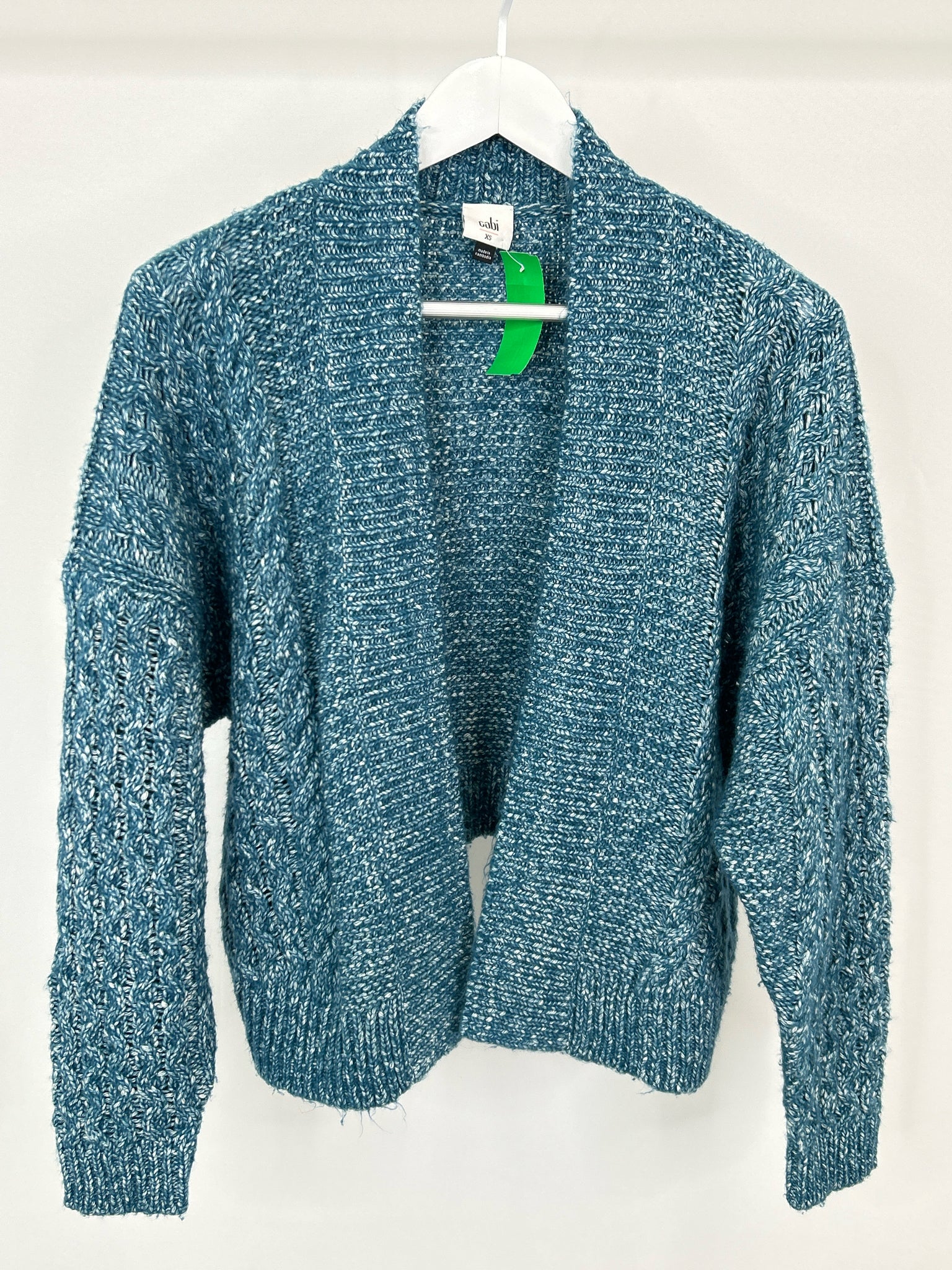 CABI Size XS TEAL BLUE Women Cardigan