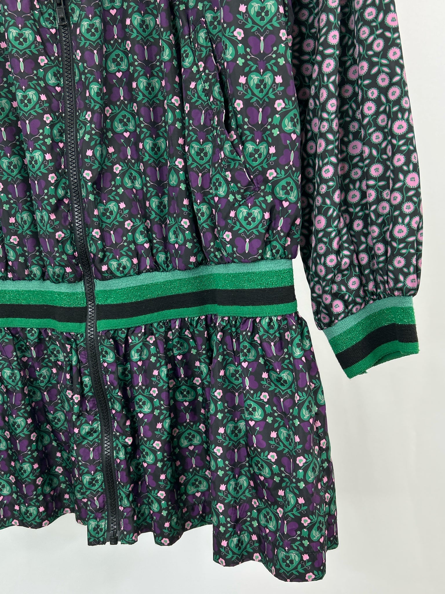 ANNA SUI Size M Purple Print Women Jacket