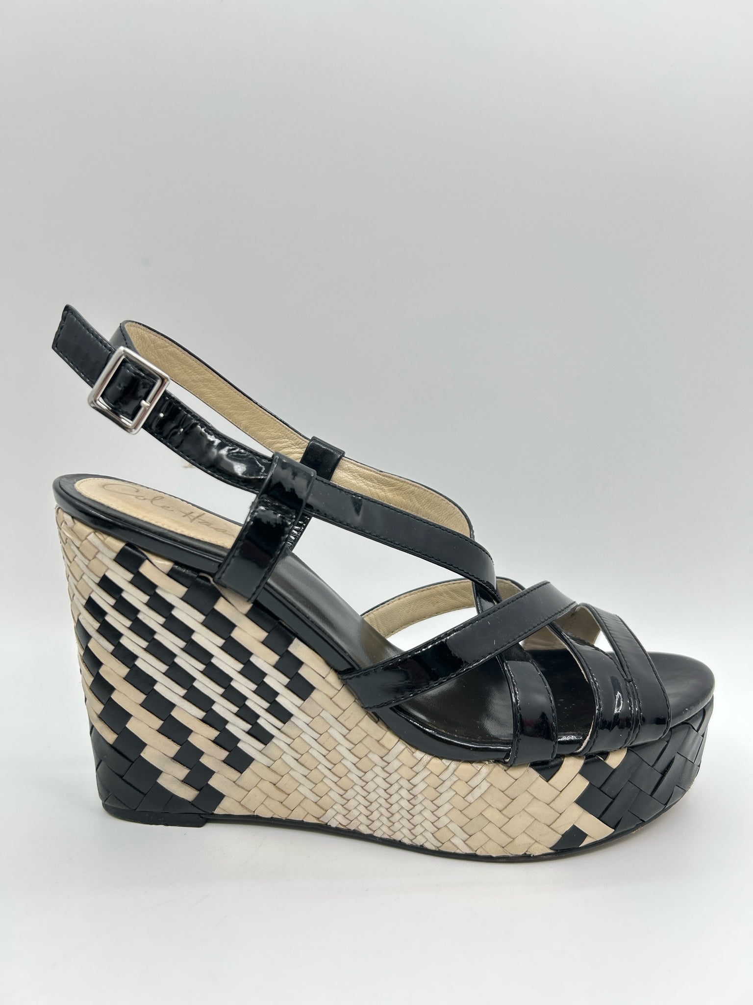 COLE HAAN Size 9B Black Women Sandal