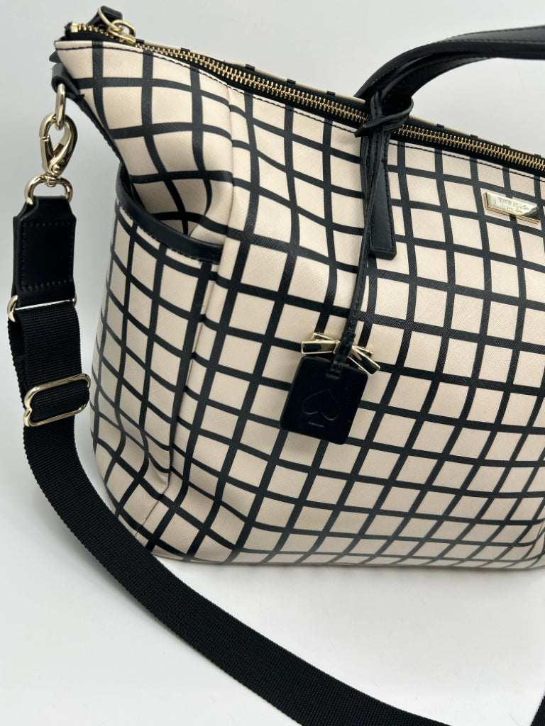 KATE SPADE BLACK AND BEIGE Tote