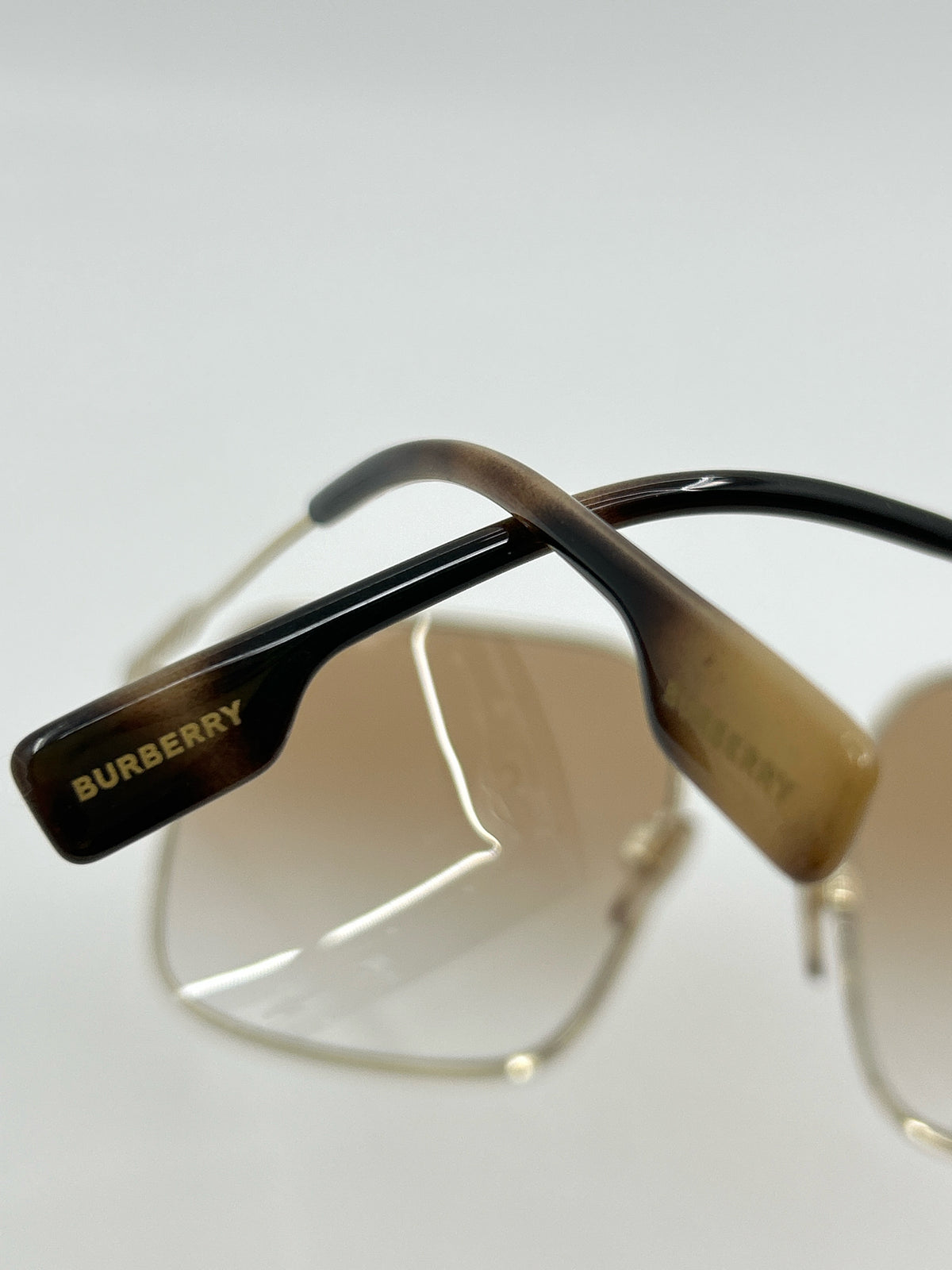 BURBERRY Gold Sunglasses