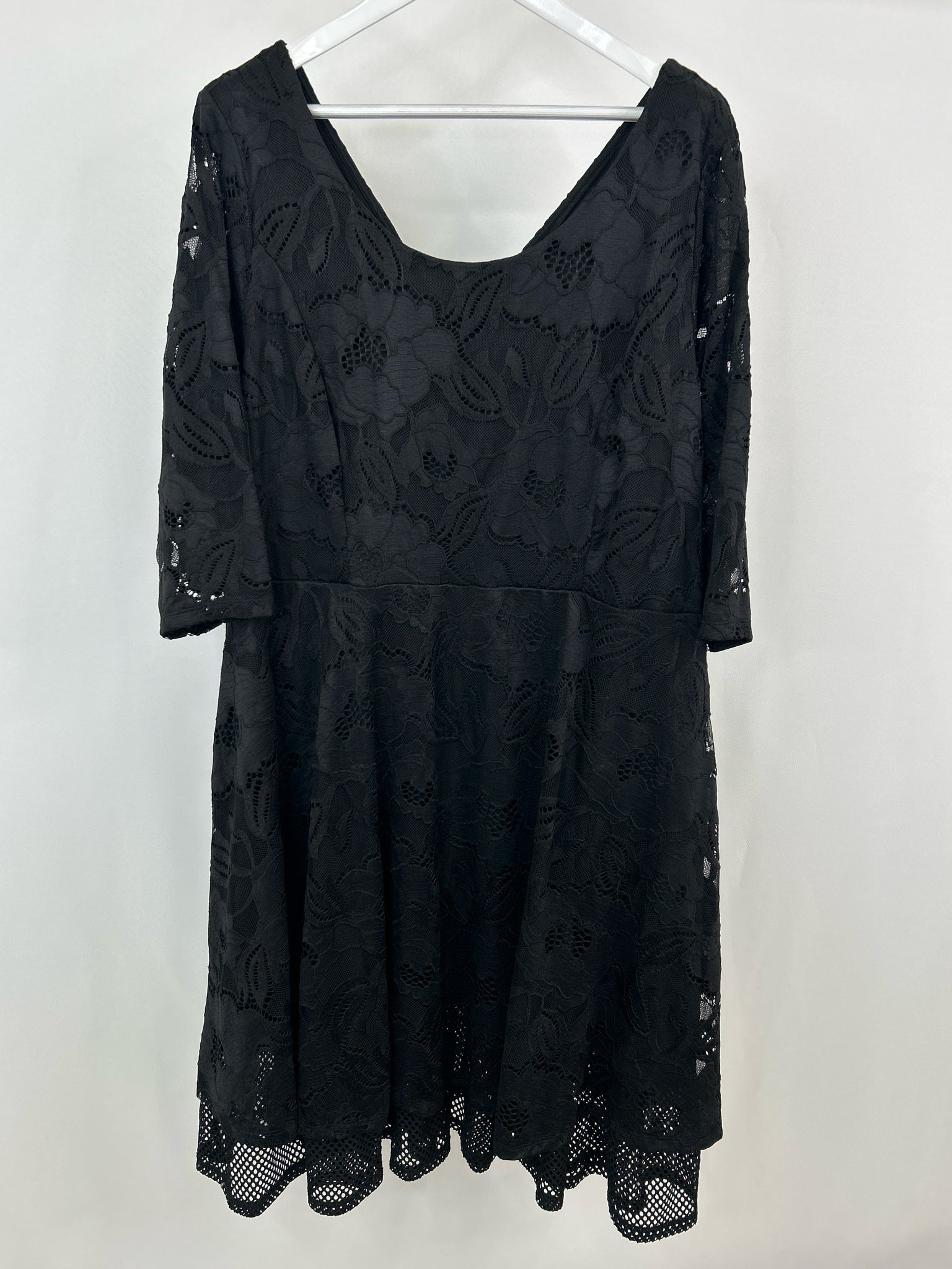 LANE BRYANT Size 22 Black Women Dress