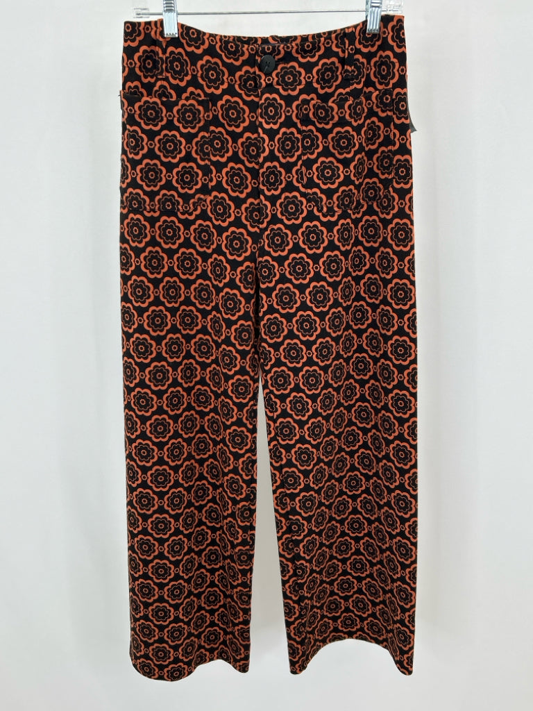 MAEVE Women Size 30/10 Orange Print Pants