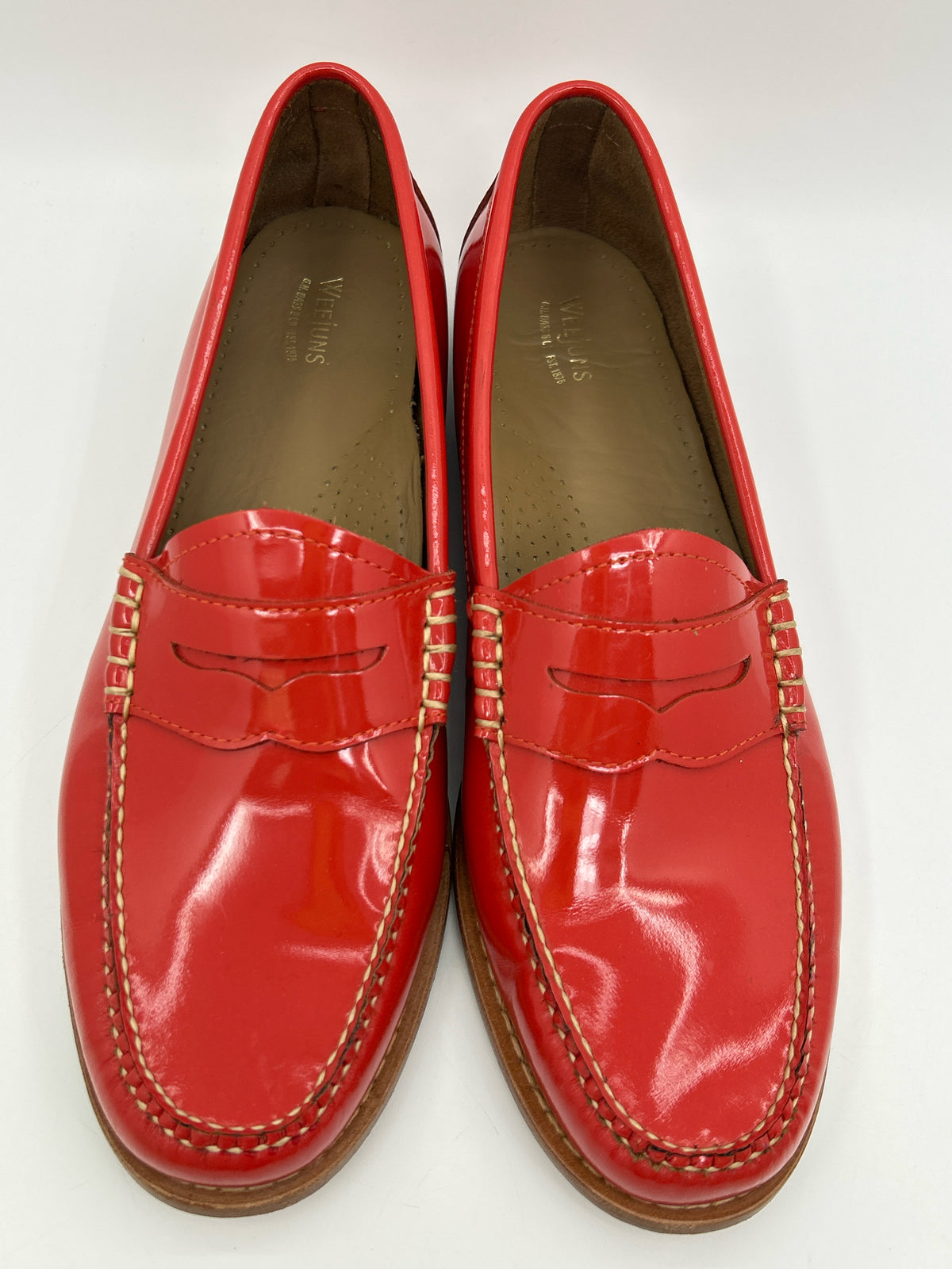 Weejuns Size 11 Red Orange Women Loafer