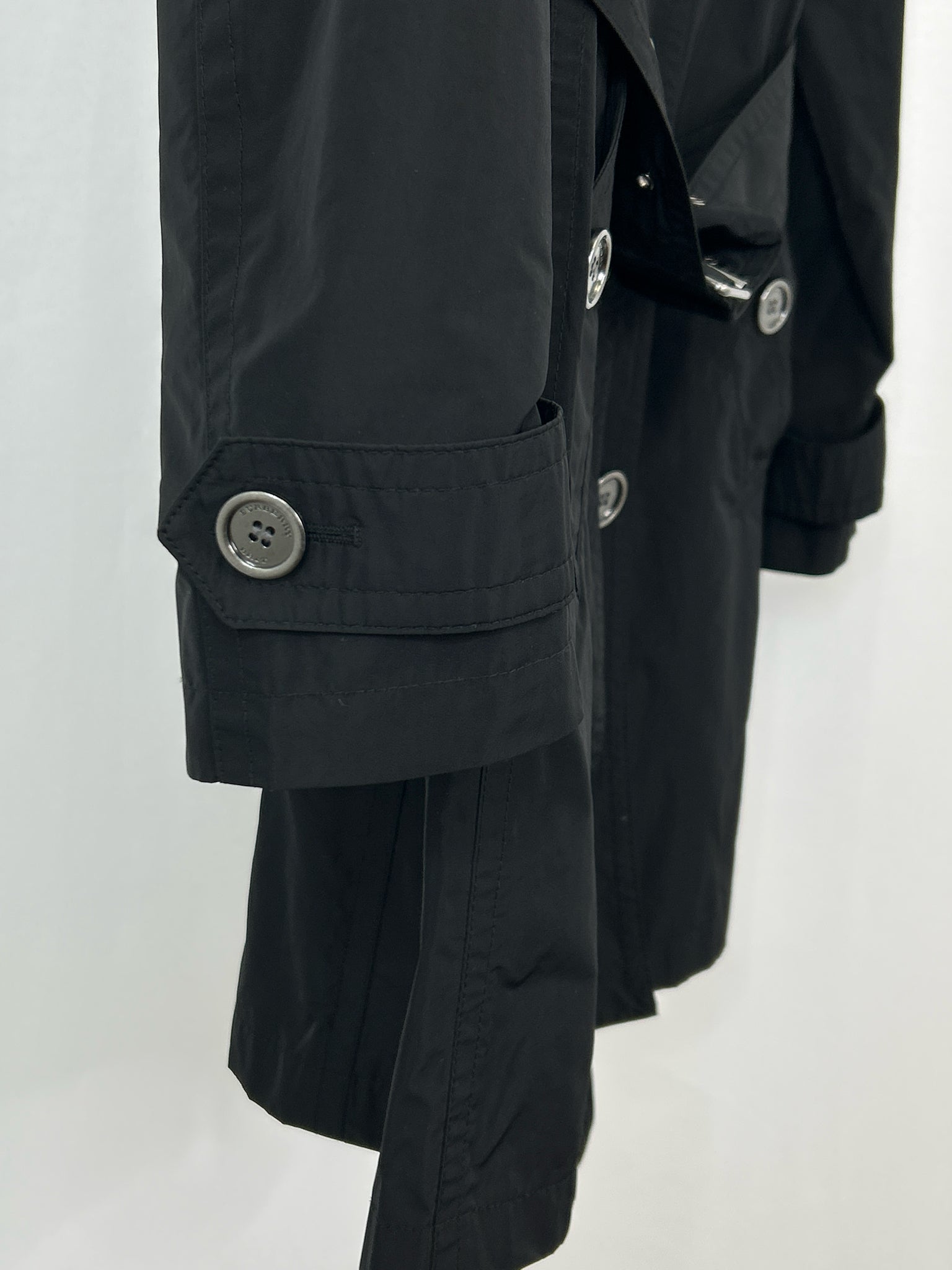 BURBERRY BRIT Size 6 Black Women Trench Coat