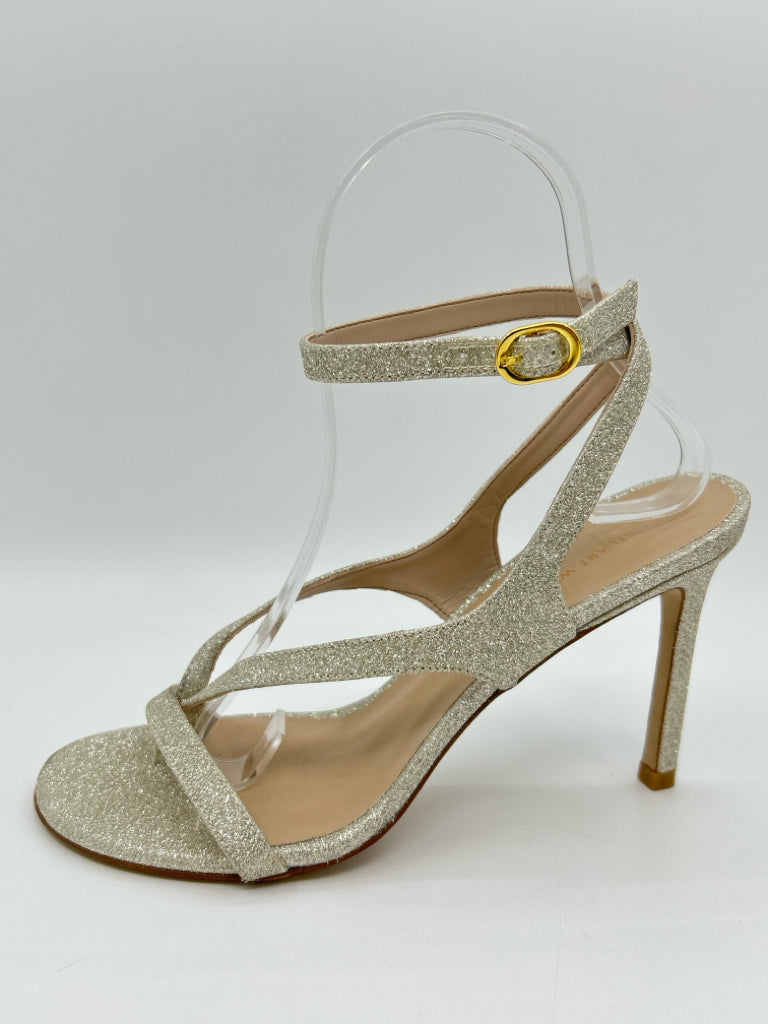 STUART WEITZMAN Size 6B METALLIC Women's Sandal