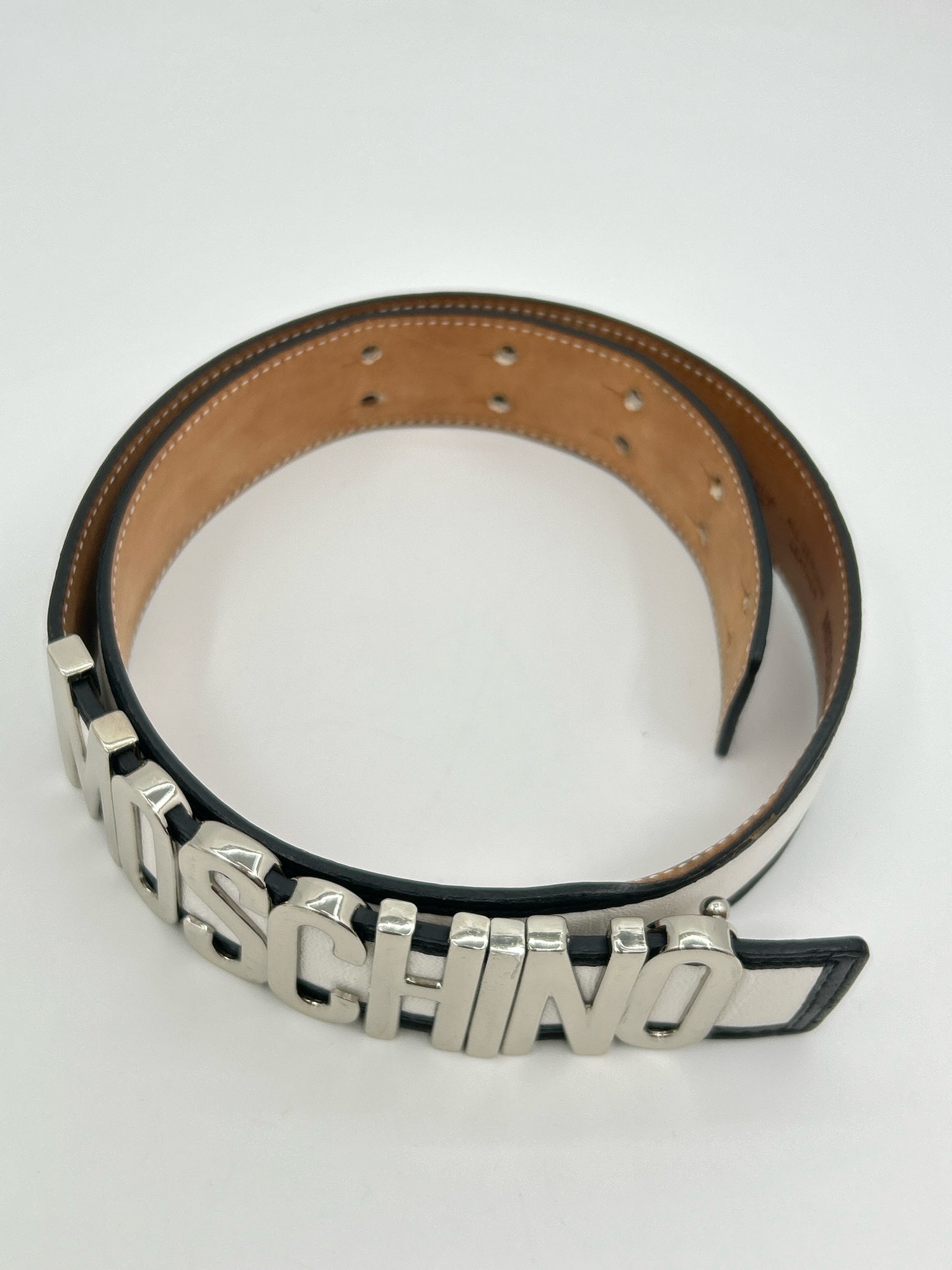 MOSCHINO White Size XS Belt