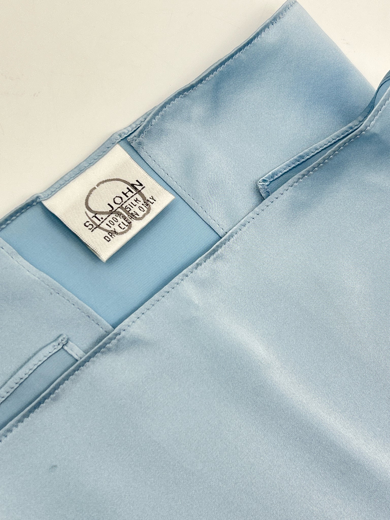 ST JOHN Size light blue Women Scarf