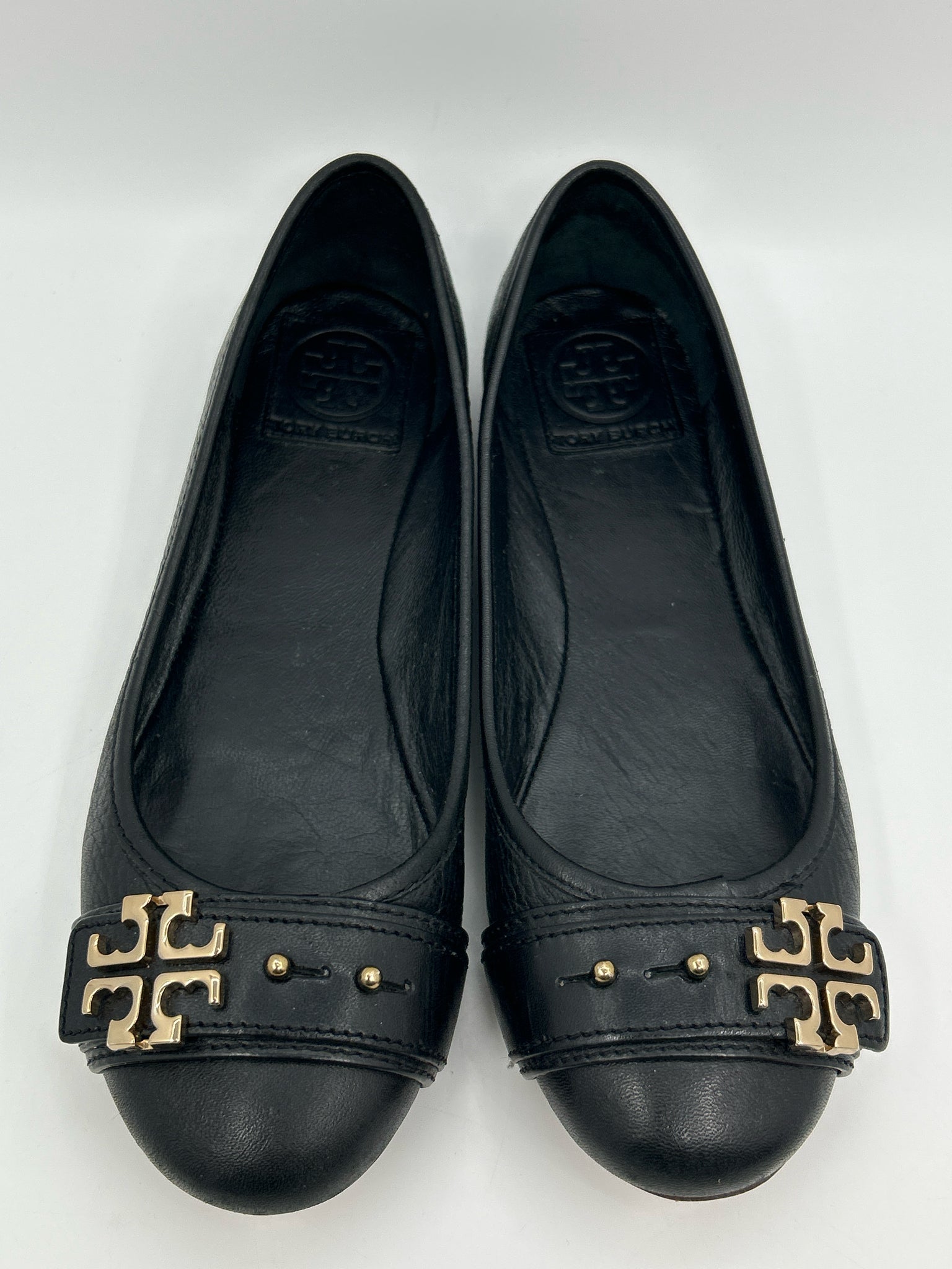 TORY BURCH Size 7.5M Black Women Flats