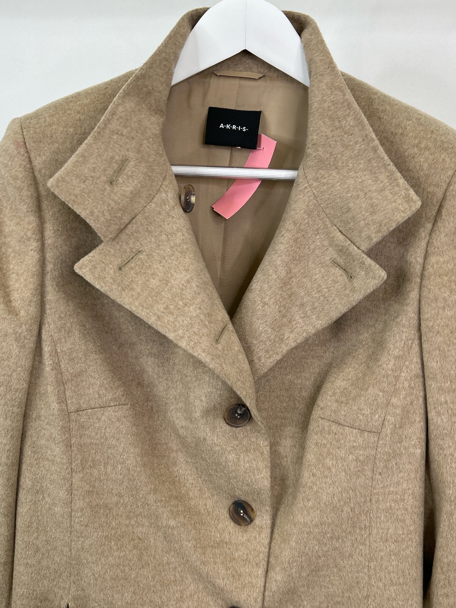 AKRIS Size 14 Oatmeal Women Jacket