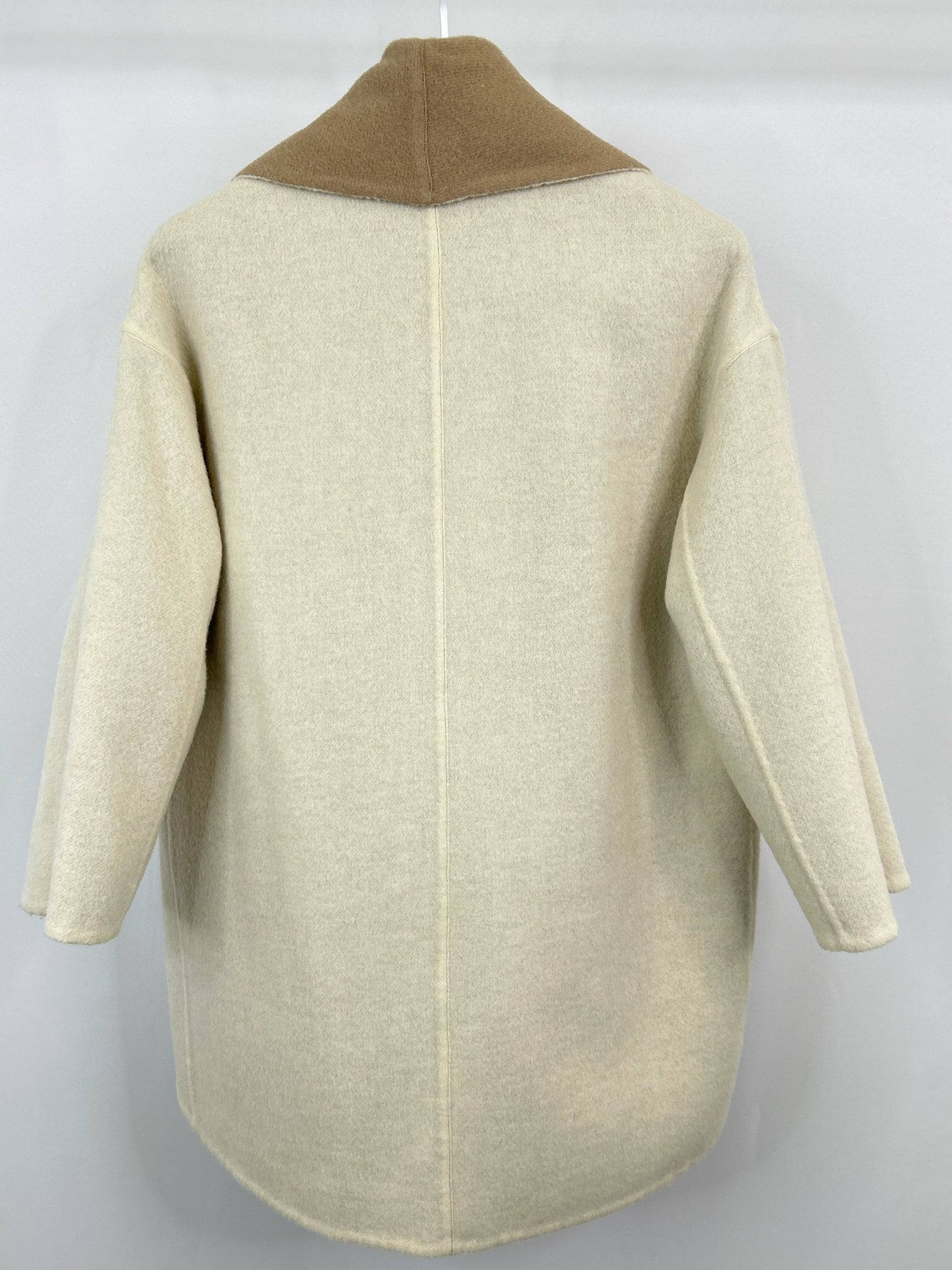 EILEEN FISHER Size M/L Ivory & Beige Women Cardigan