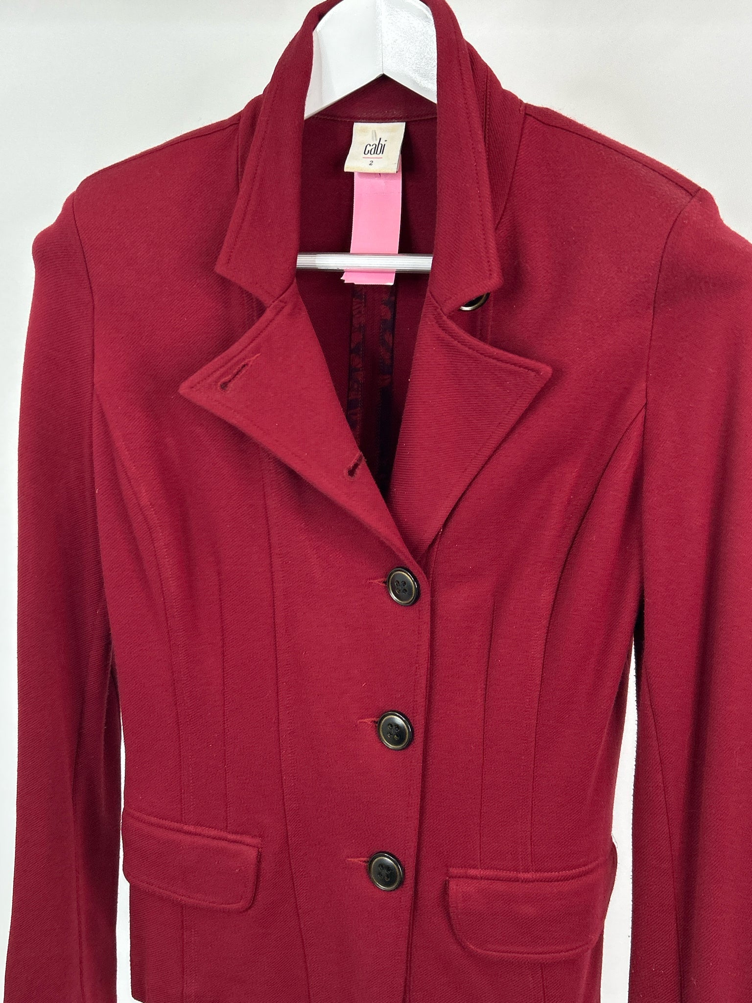 CABI Size 2 Red Women Jacket