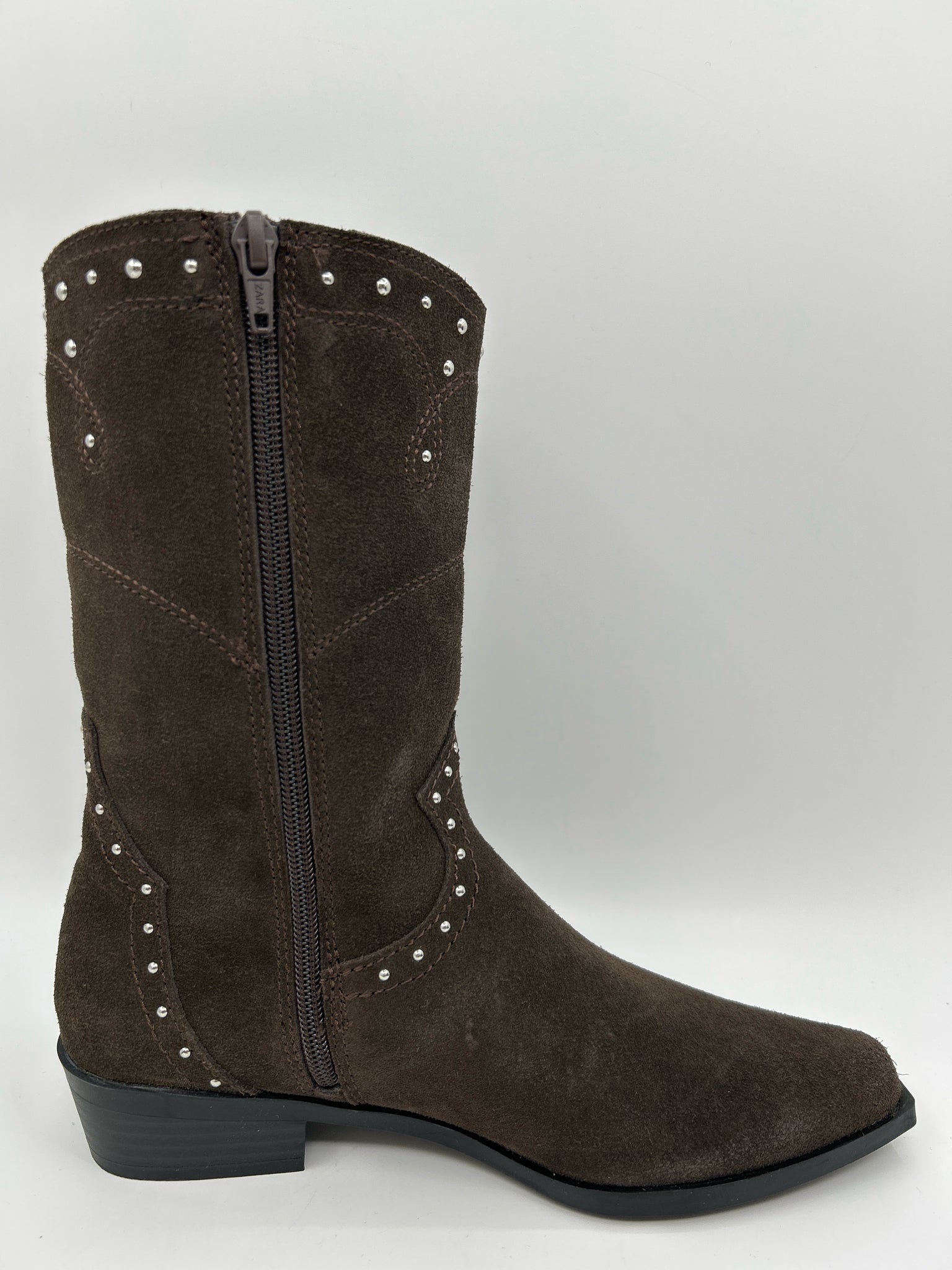 ZARA Size 36 DARK BROWN Women Boots