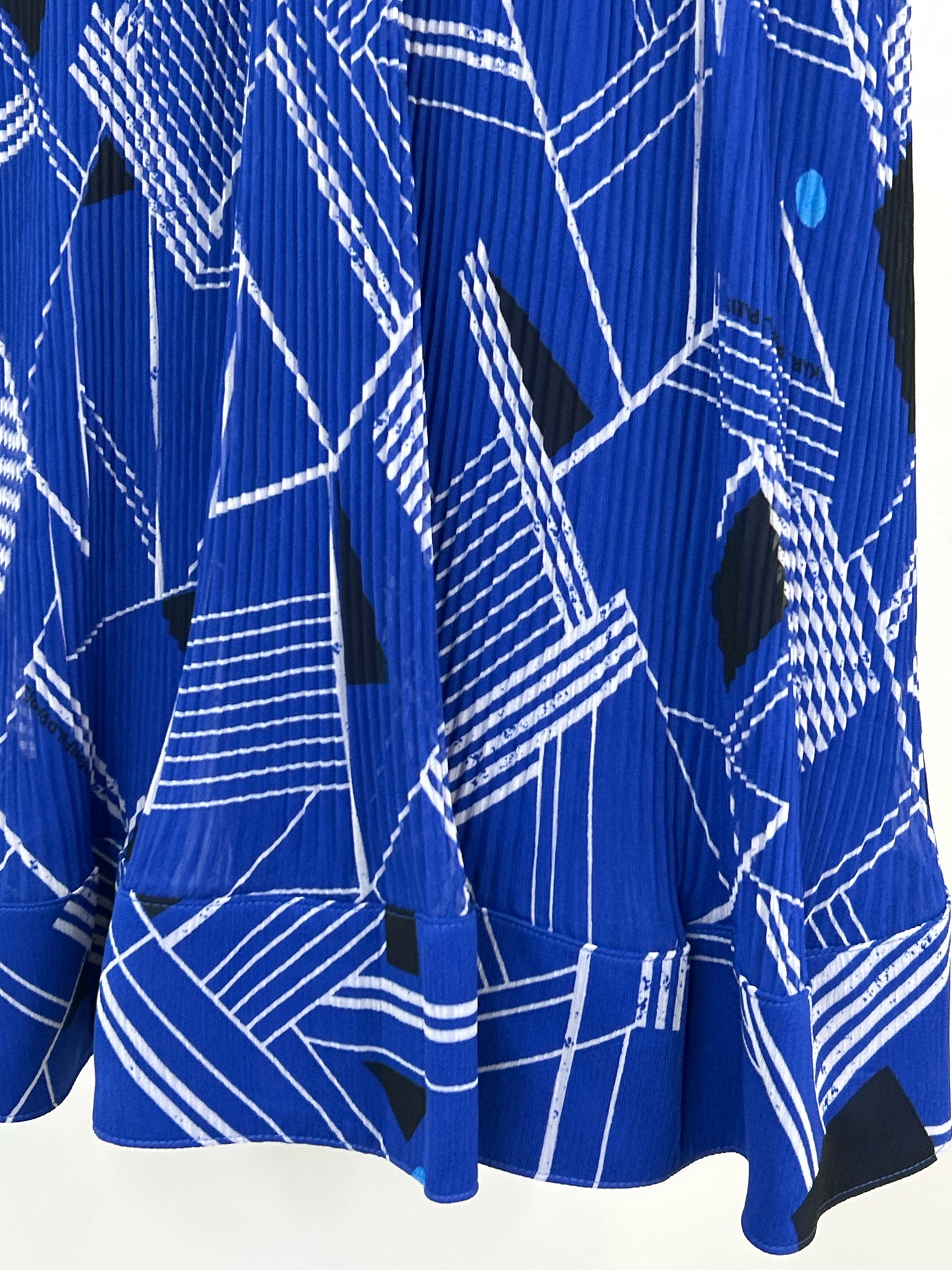 KARL LAGERFELD Size 10 blue and white Women Dress