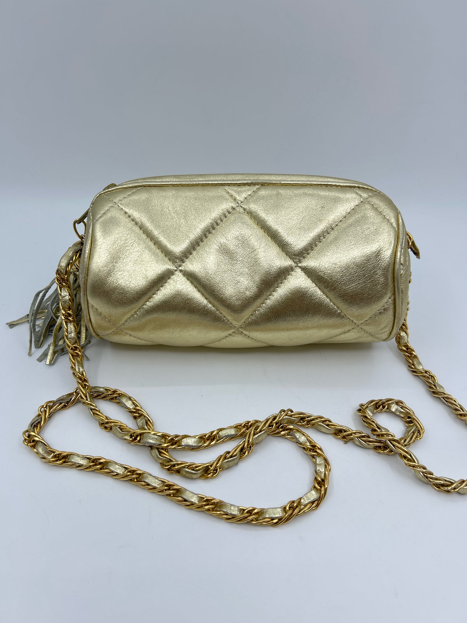 BOULMICHE NWT METALLIC GOLD Women Purse