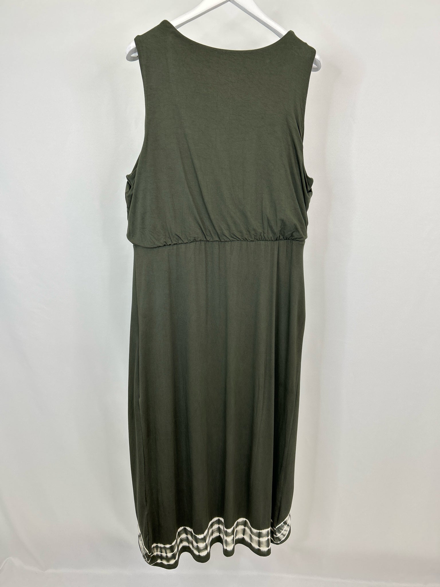 CHICO'S Size 16/18 Green Women Dress