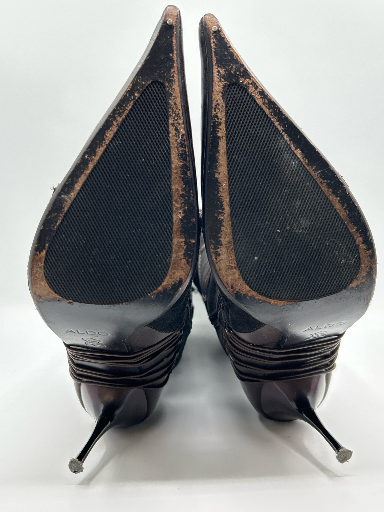 ALDO Size 41 DARK BROWN Women Booties