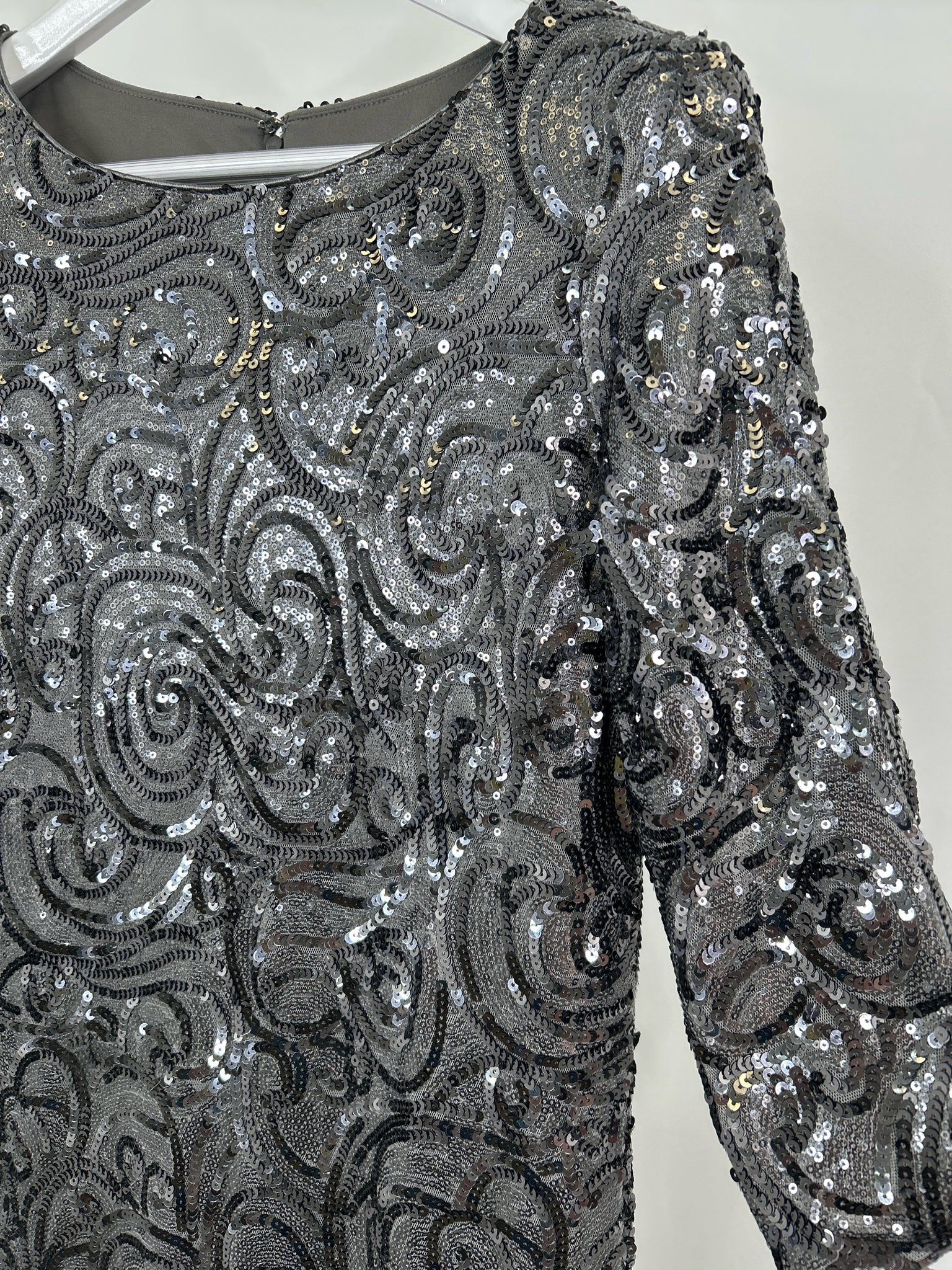 LUXOLOGY Size 8 Grey Women Dress