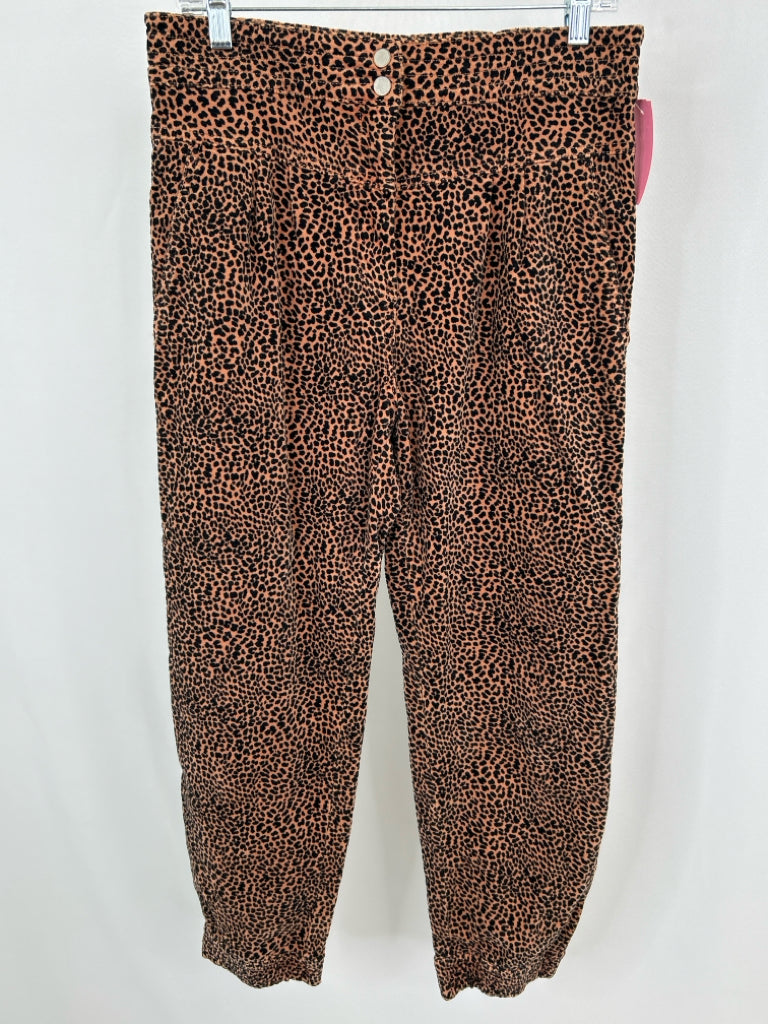 ANTHROPOLOGIE Women Size S Black Print Pants