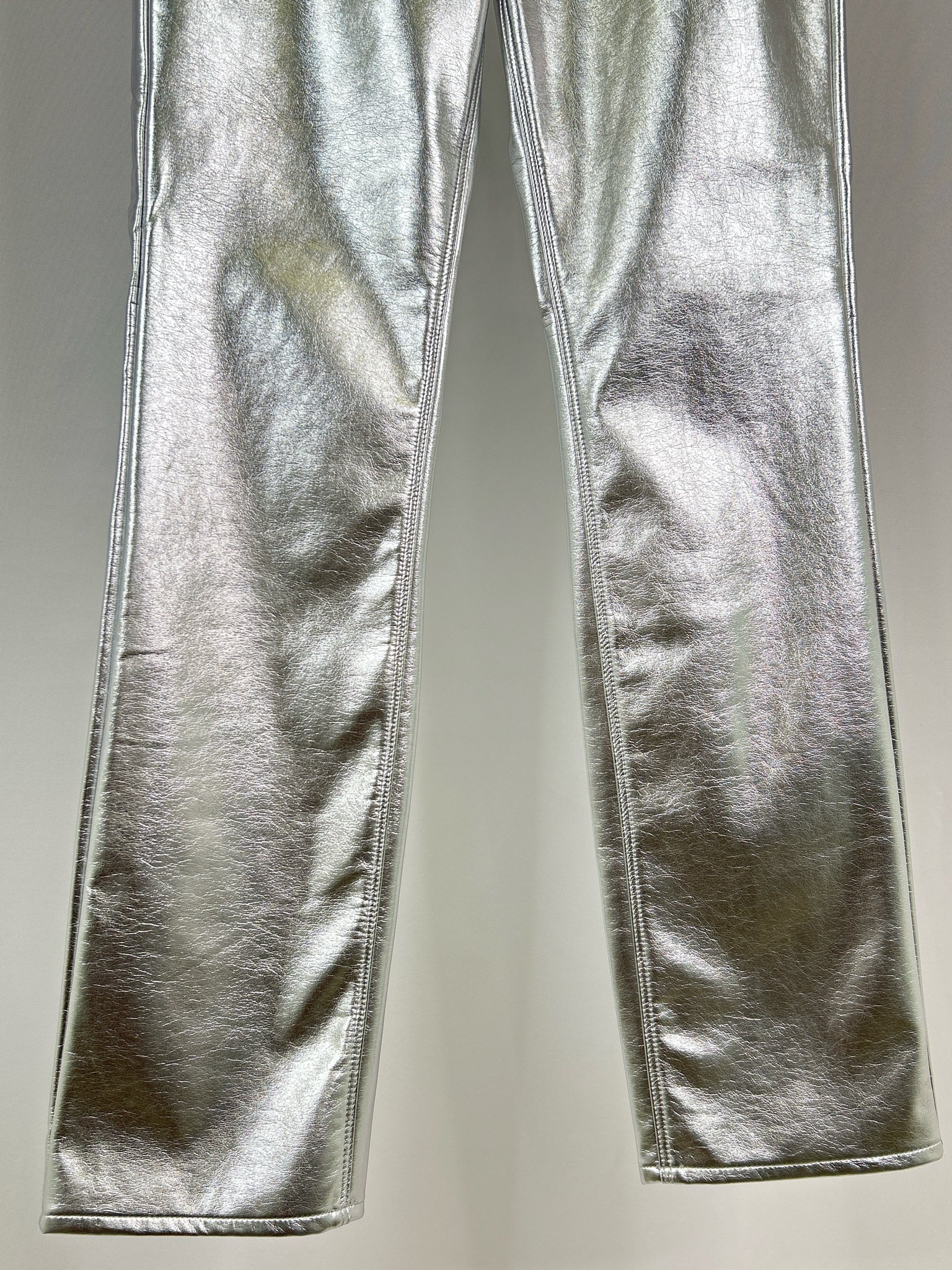 GOOD AMERICAN Size 2/26 Silver Women Pants NWT